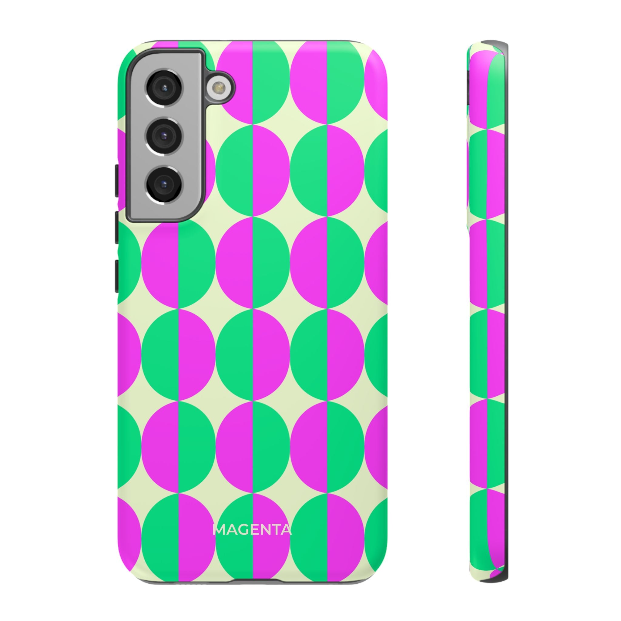 Purple Green Circle Tough Case