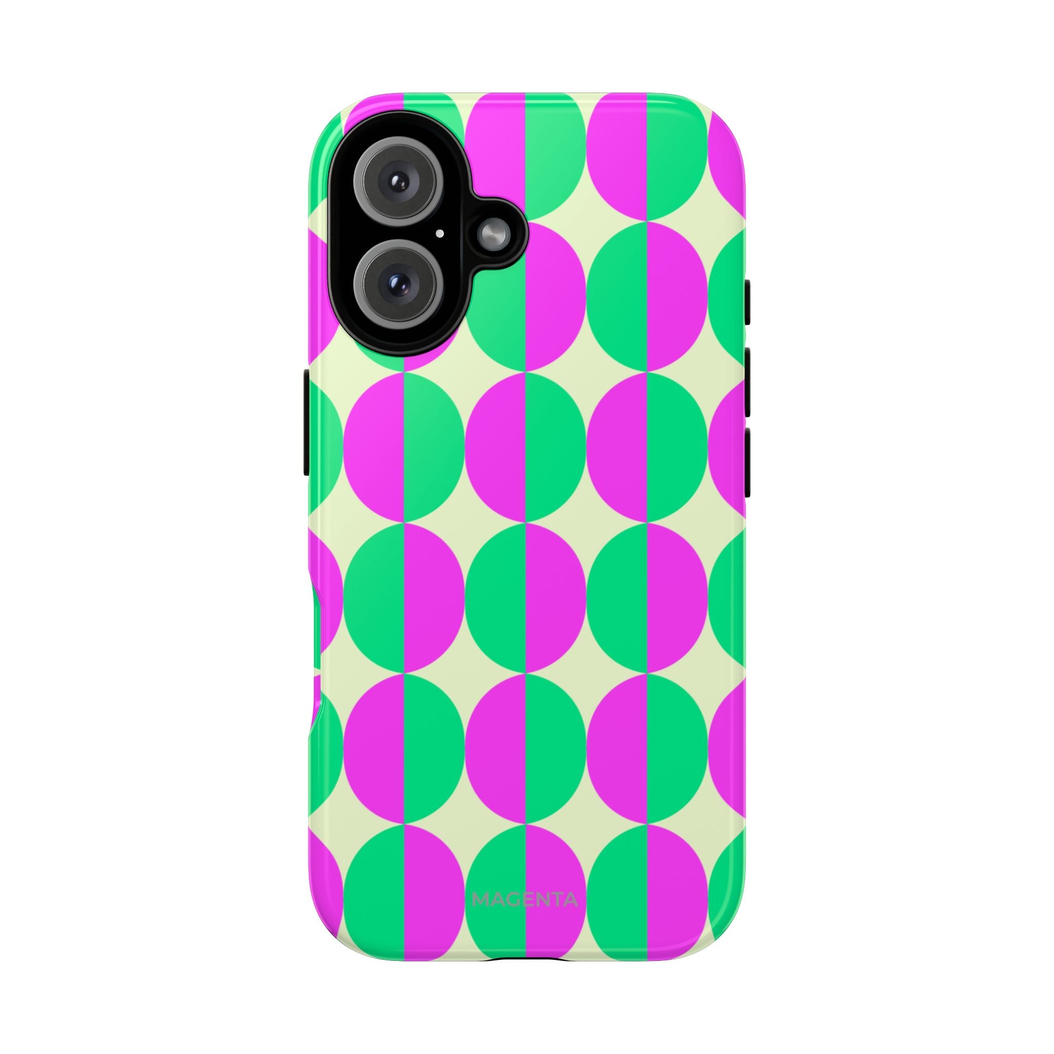 Pink Green Circle Tough Case