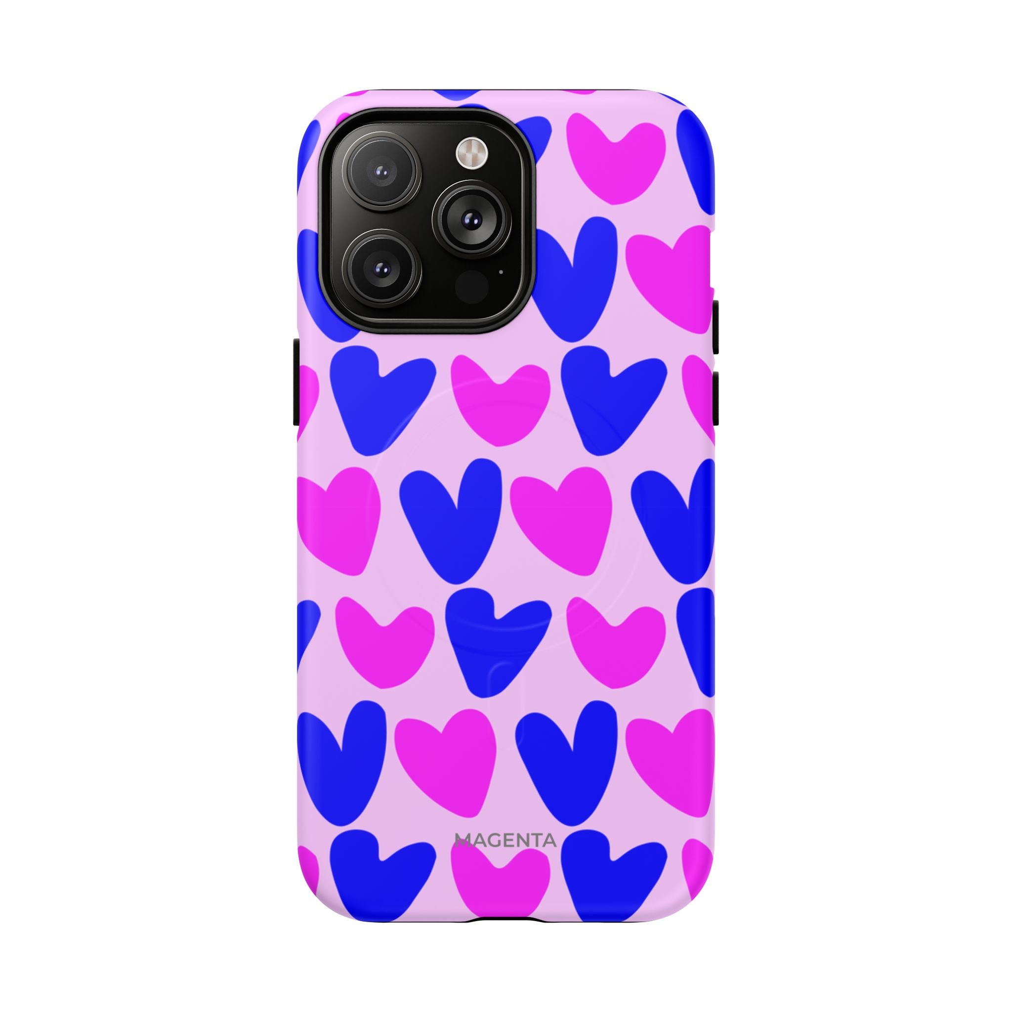 Neon Pop Heart Tough Mag Case