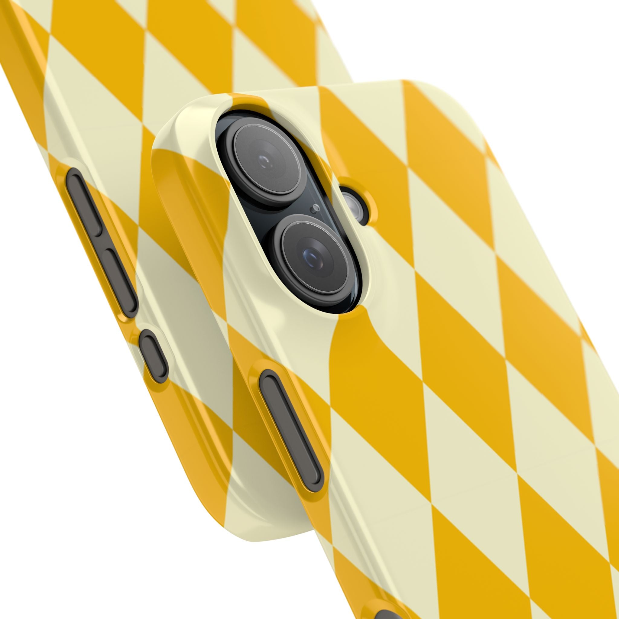 Yellow & Cream Geometric Snap Case