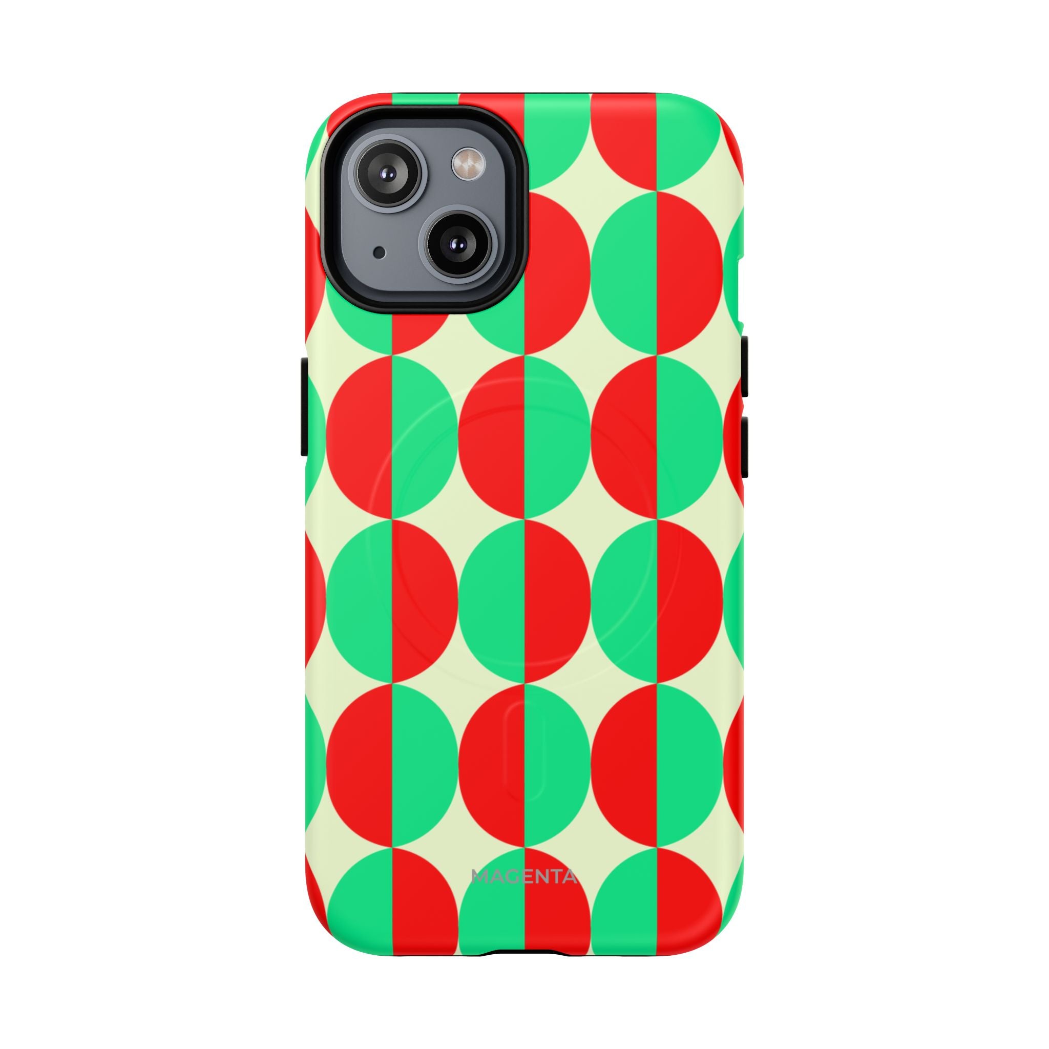 Red Green Circle Tough Mag Case