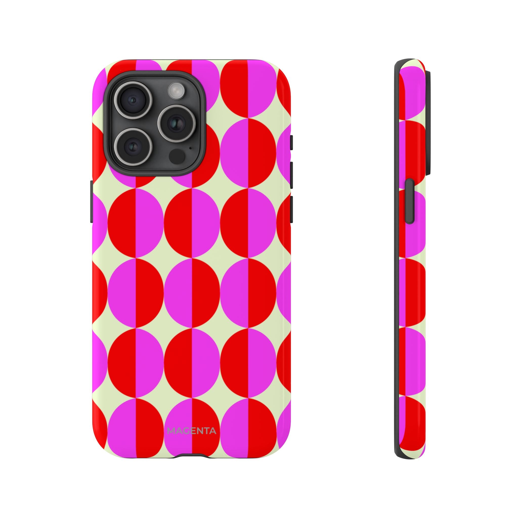 Red Pink Circle Tough Case