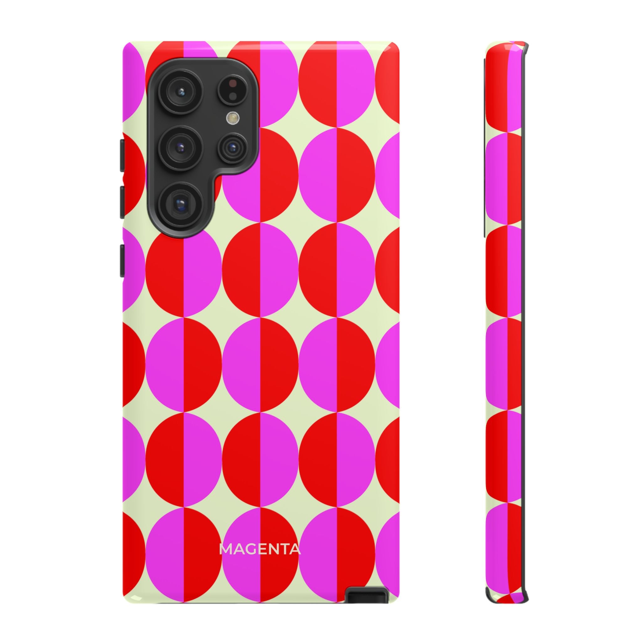 Red Pink Circle Tough Case