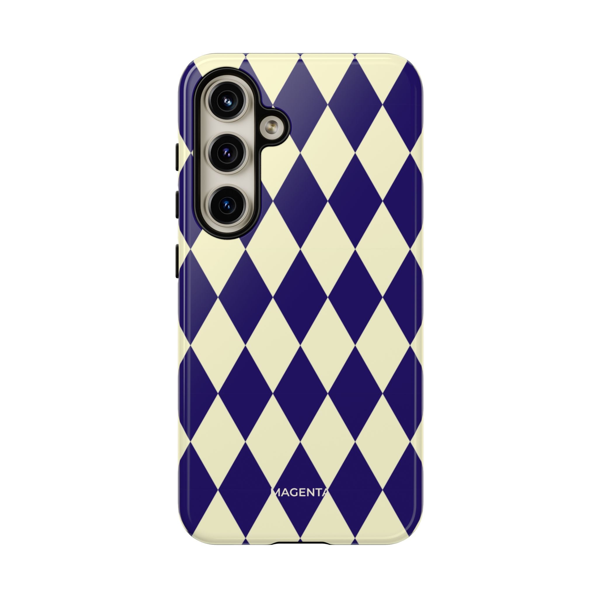 ์Navy & Cream Geometric Tough Case