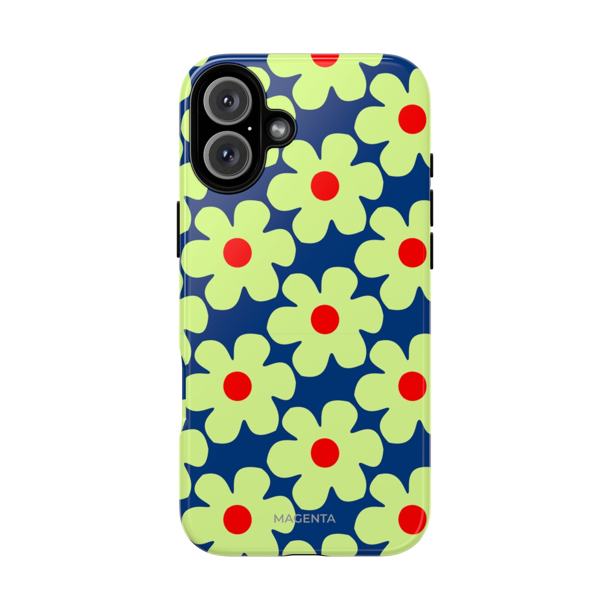 Minimal Pale Green Flowers Tough Case