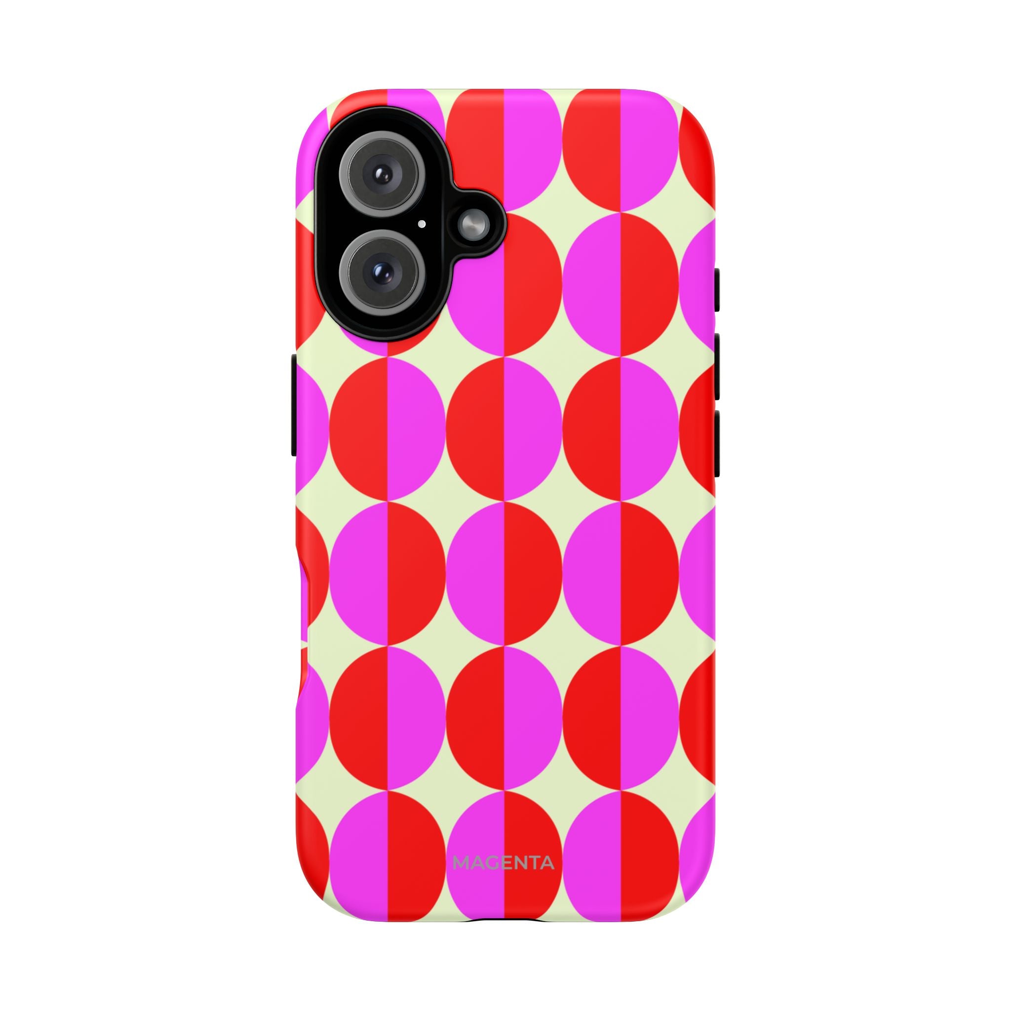 Red Pink Circle Tough Case
