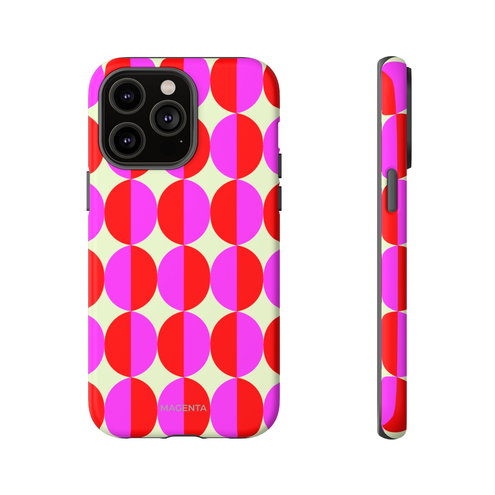 Red Pink Circle Tough Case
