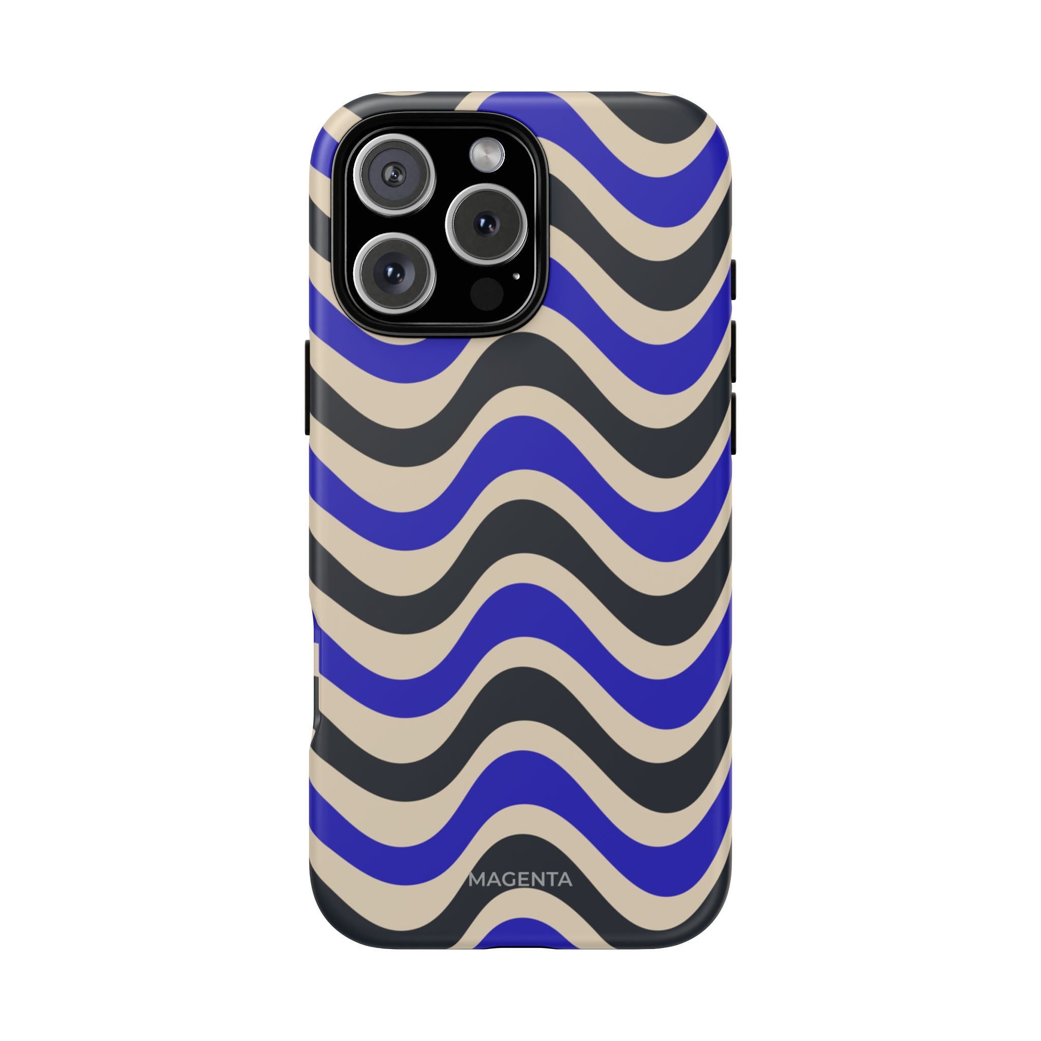 Black & Blue Waves Tough Case