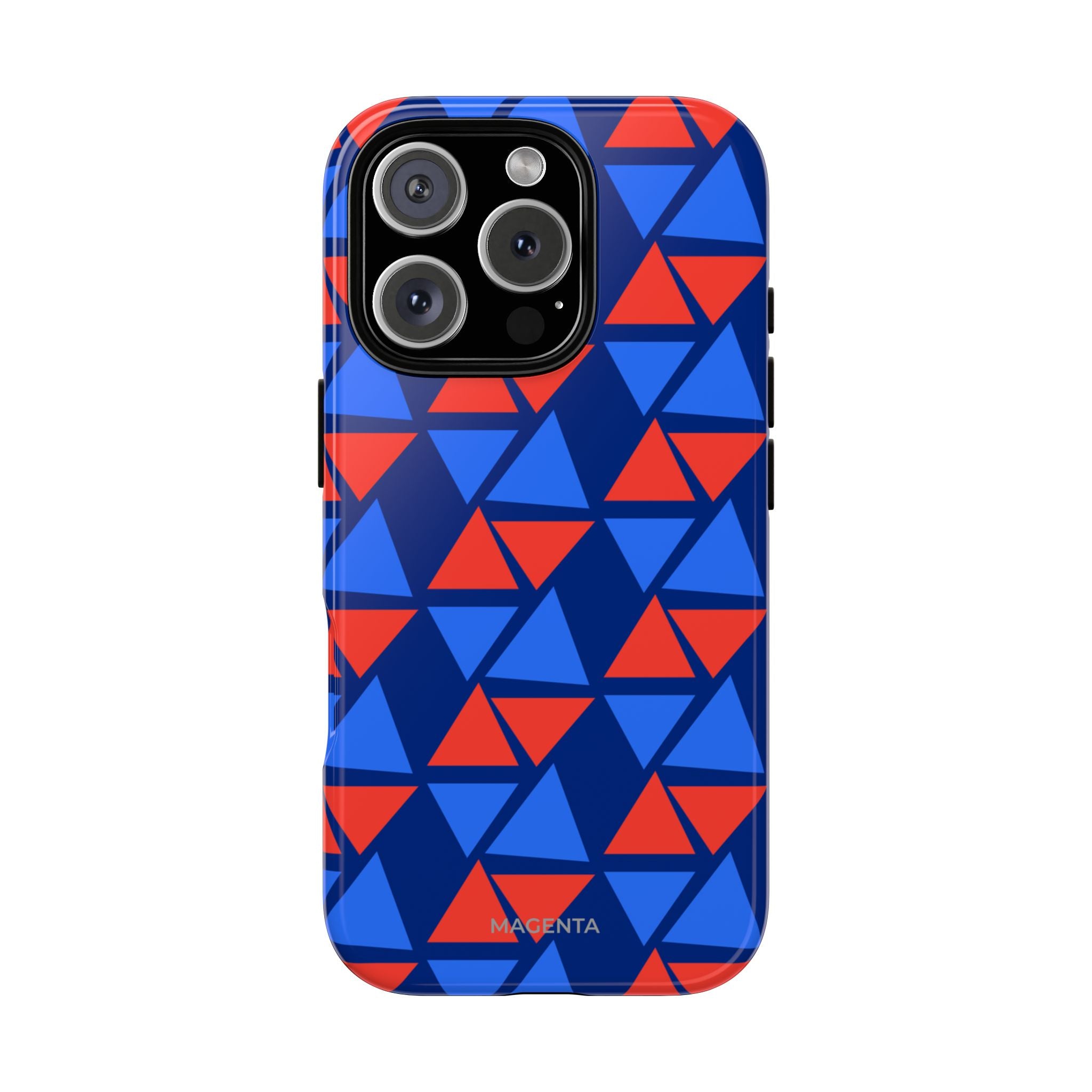 Blue Red Triangle Tough Case
