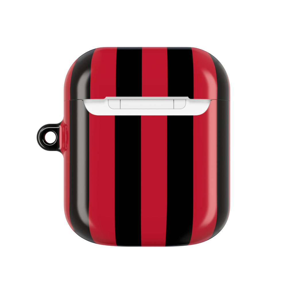 Red & Black Stripes AirPods Gen 2 Case