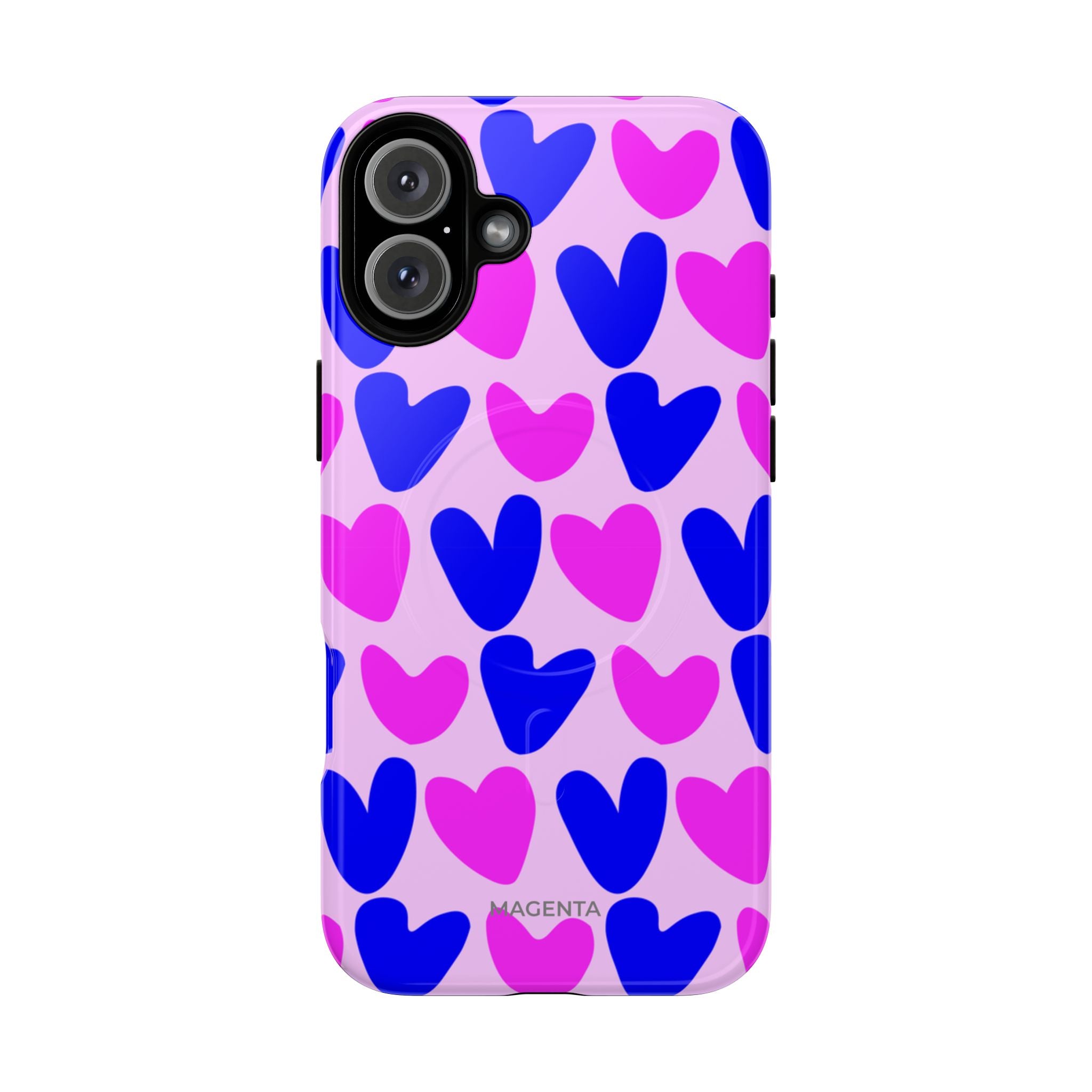 Neon Pop Heart Tough Mag Case