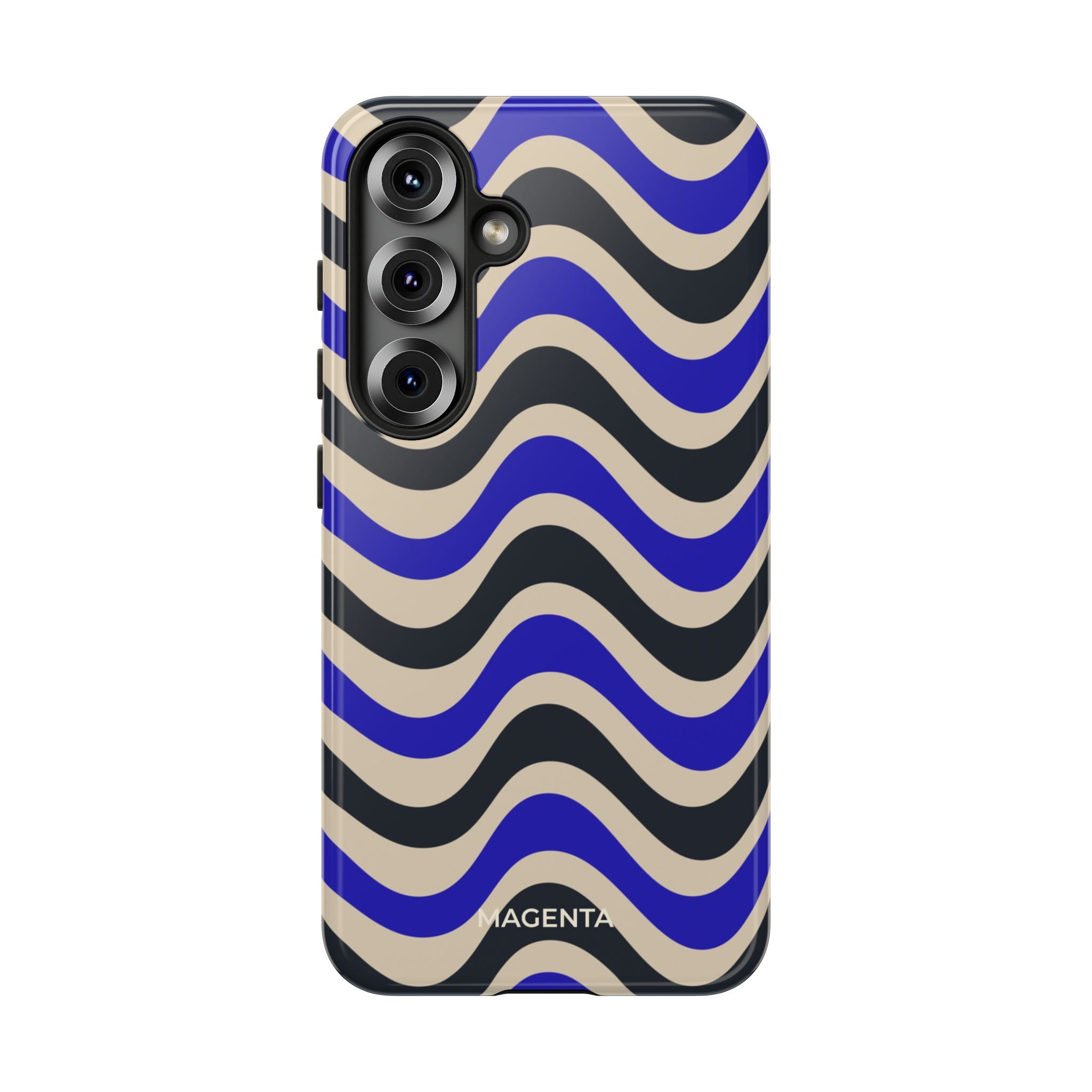 Black & Blue Waves Tough Case