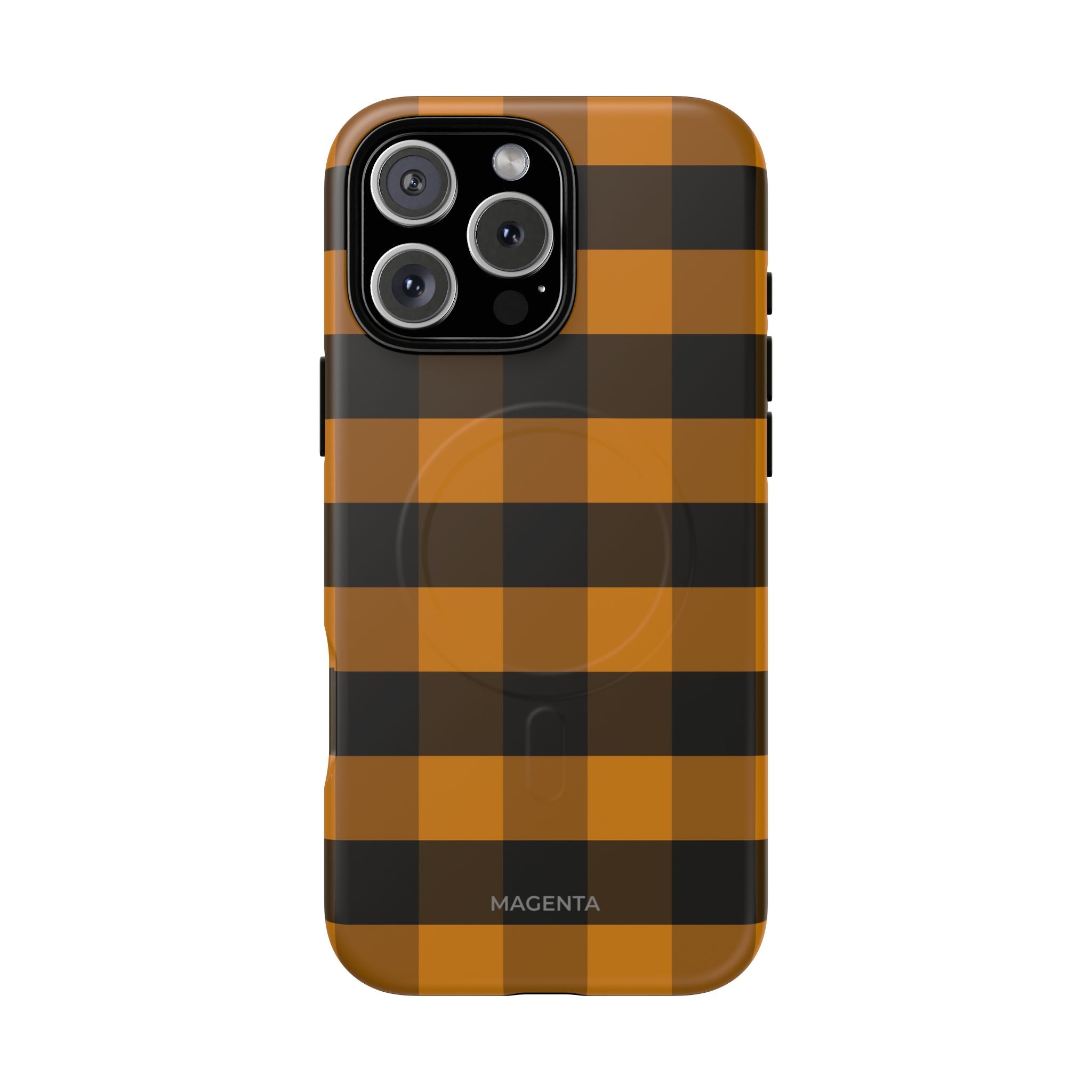 Golden Plaid Tough Mag Case
