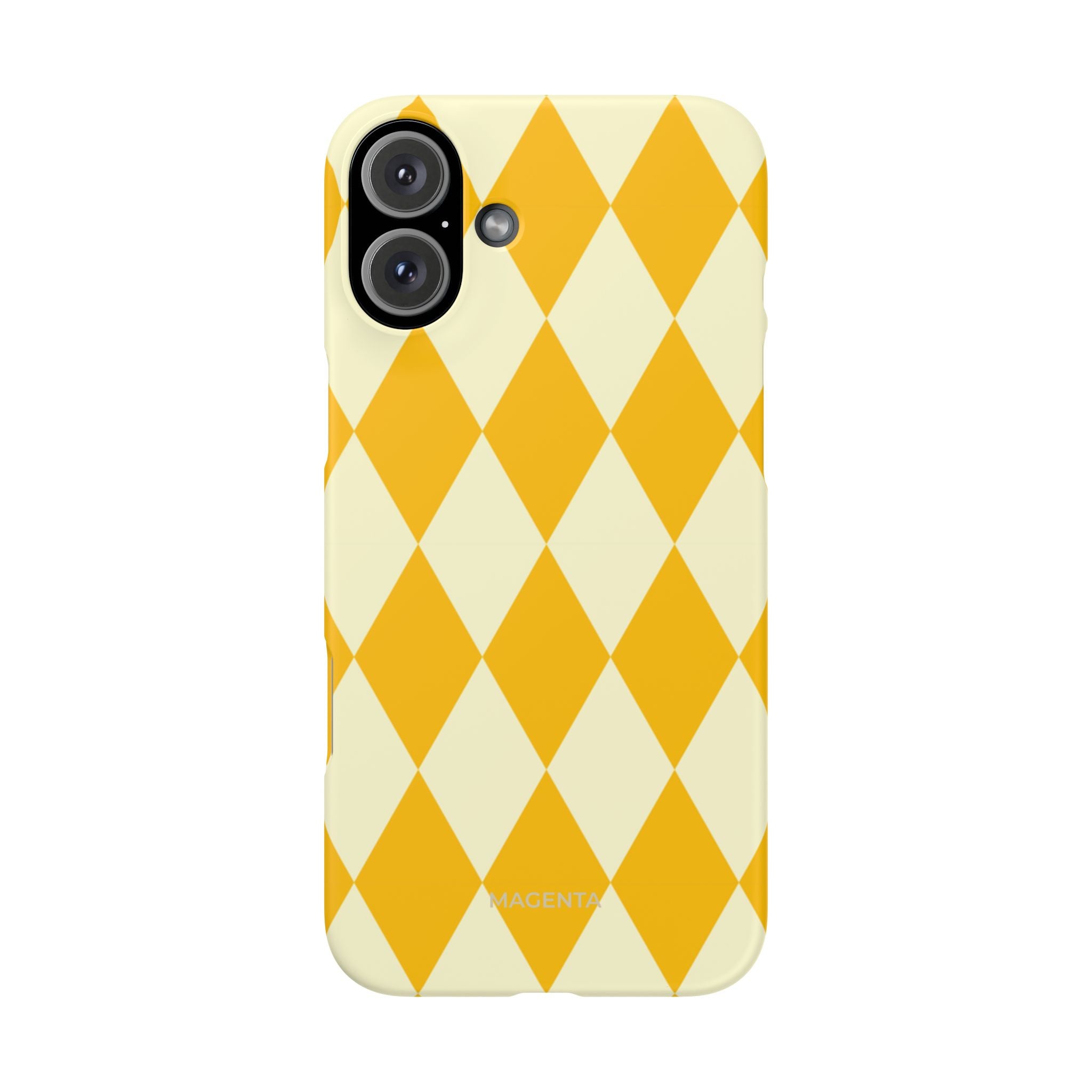 Yellow & Cream Geometric Snap Case
