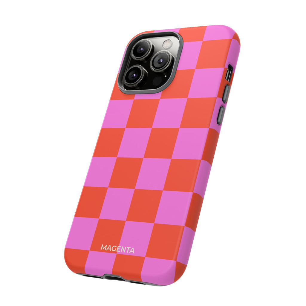 Pink & Orange Checkmate Tough Case