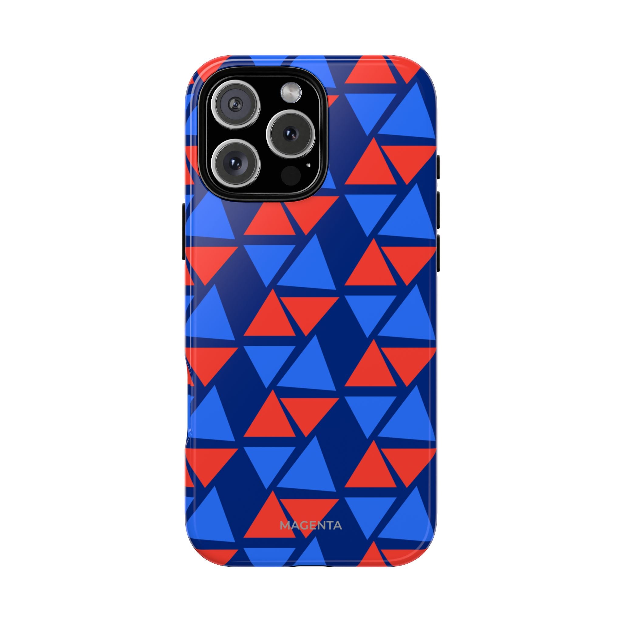 Blue Red Triangle Tough Case