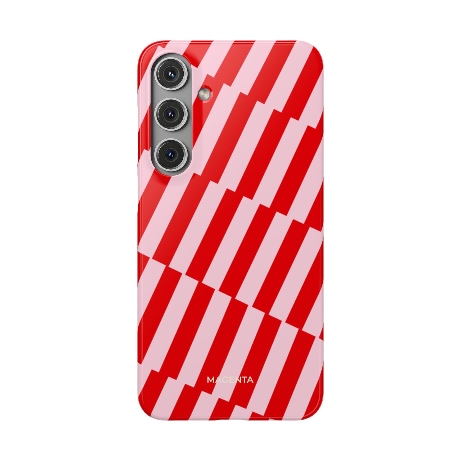 Cherry Pinstripe Snap Case