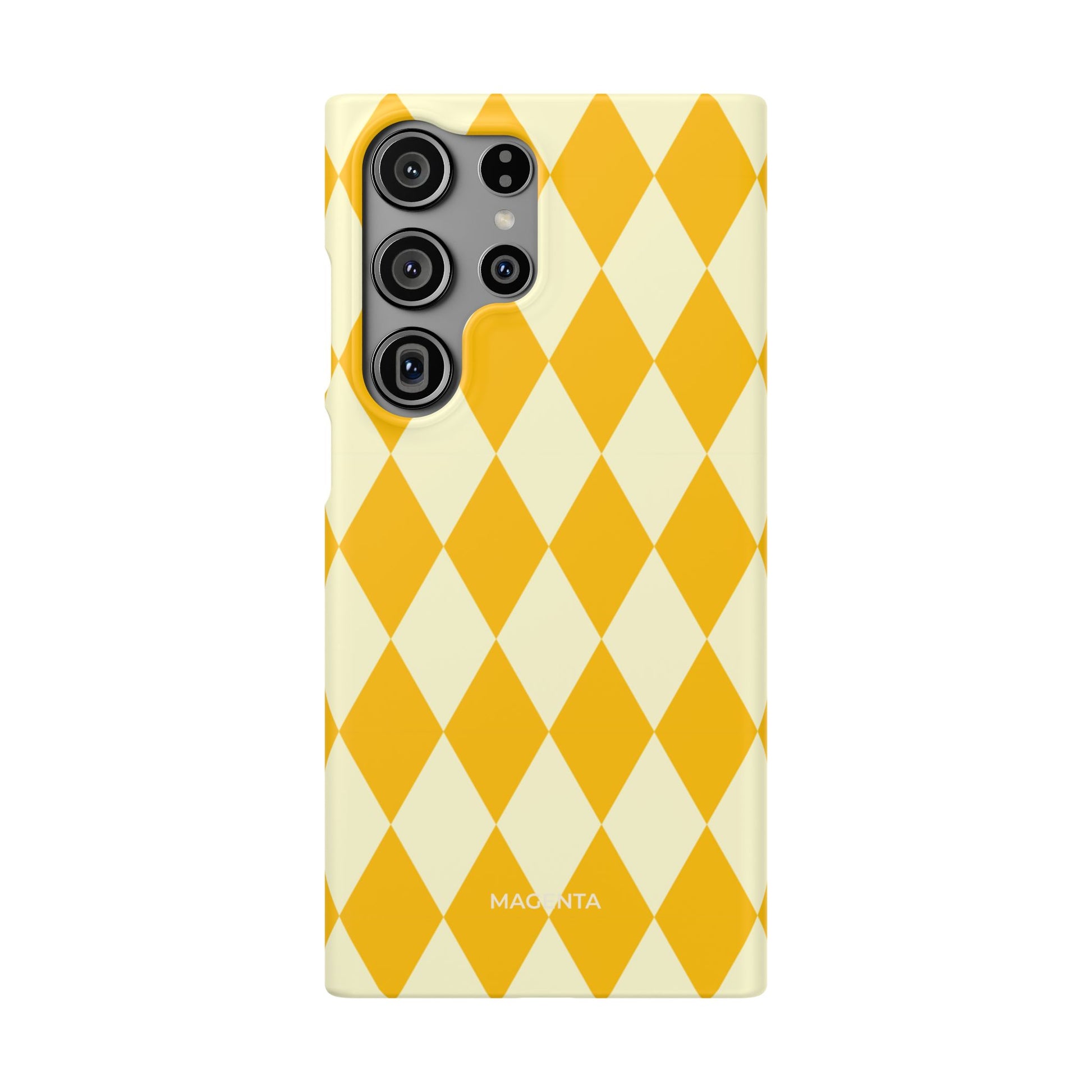 Yellow & Cream Geometric Snap Case