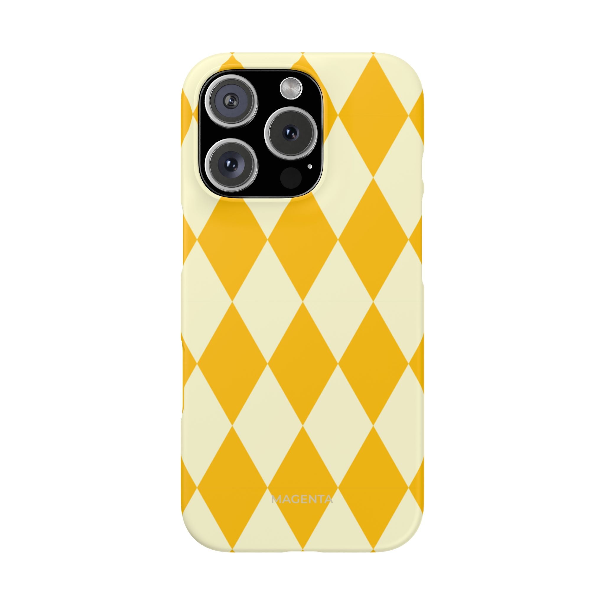 Yellow & Cream Geometric Snap Case