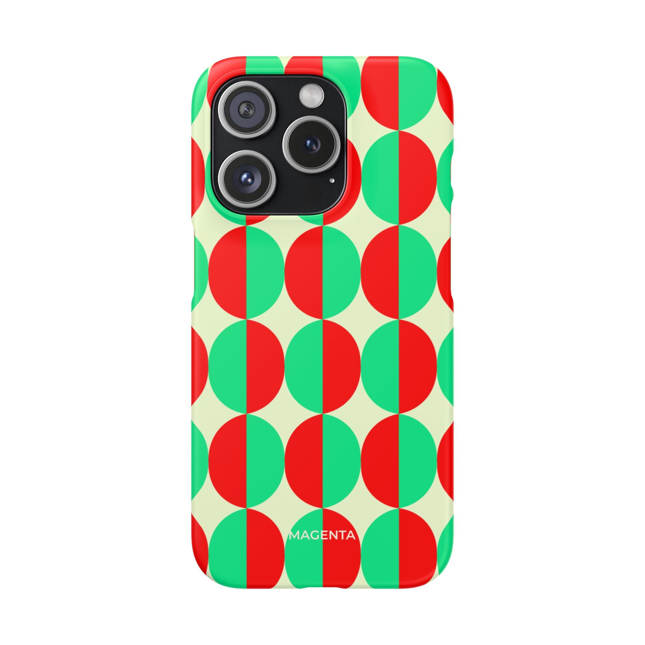 Red Green Circle Snap Case