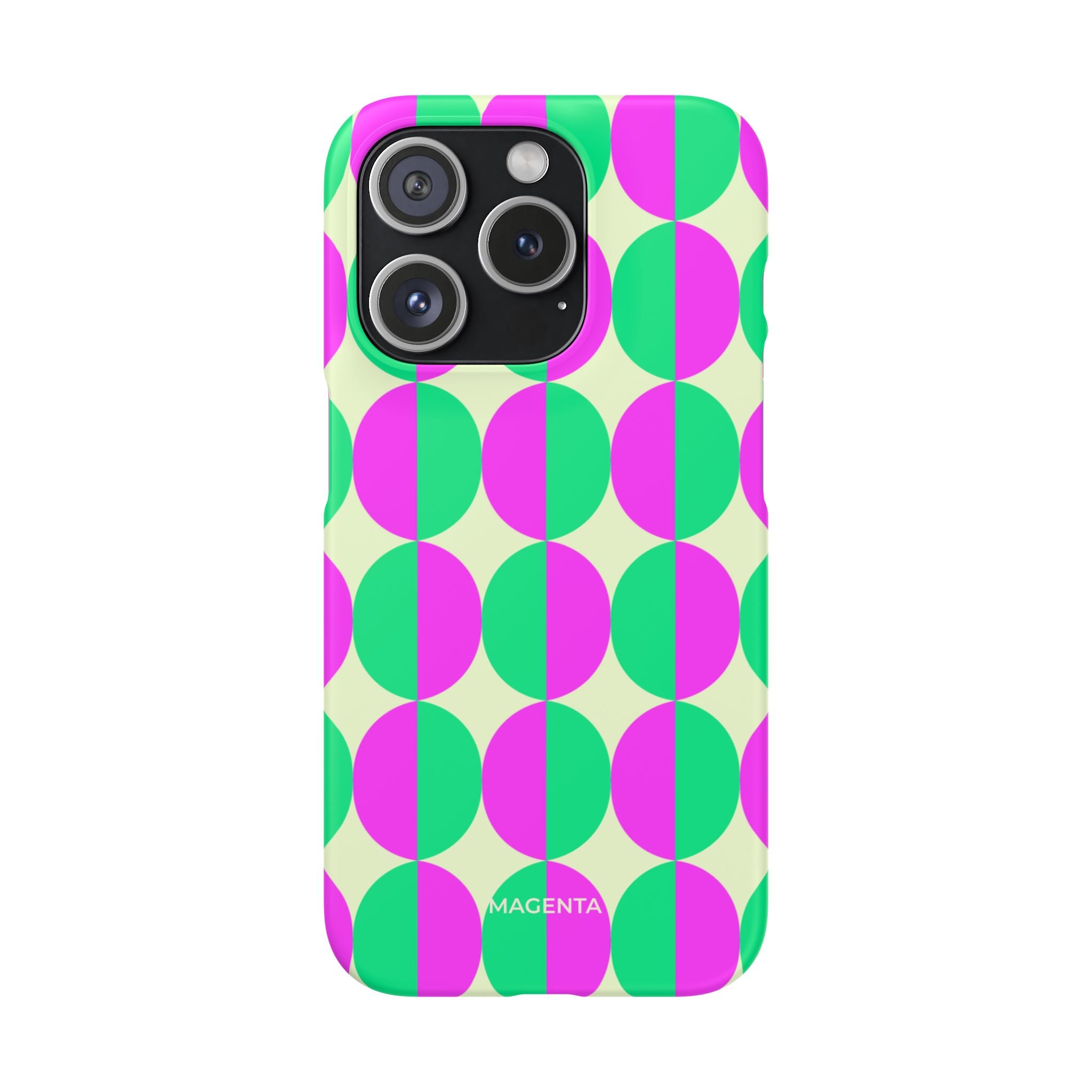 Purple Green Circle Snap Case