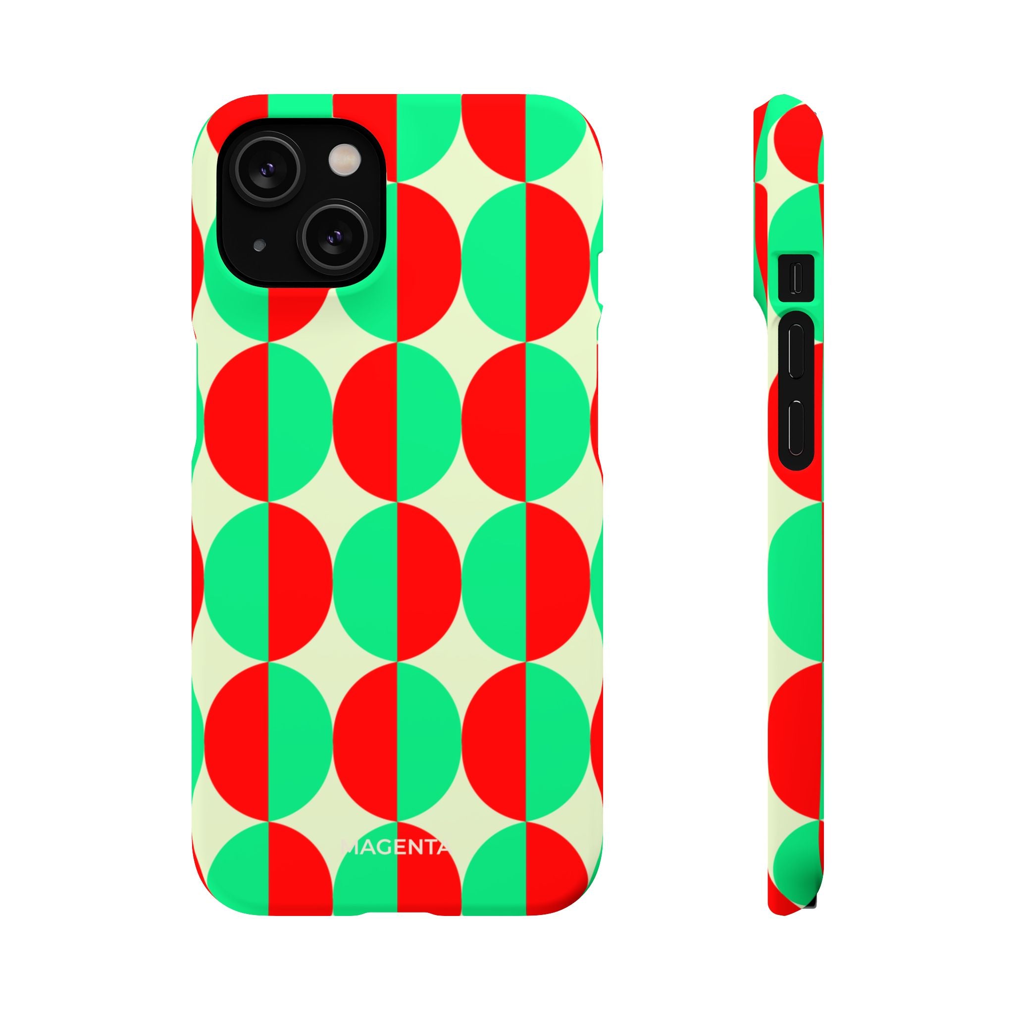 Red Green Circle Snap Case