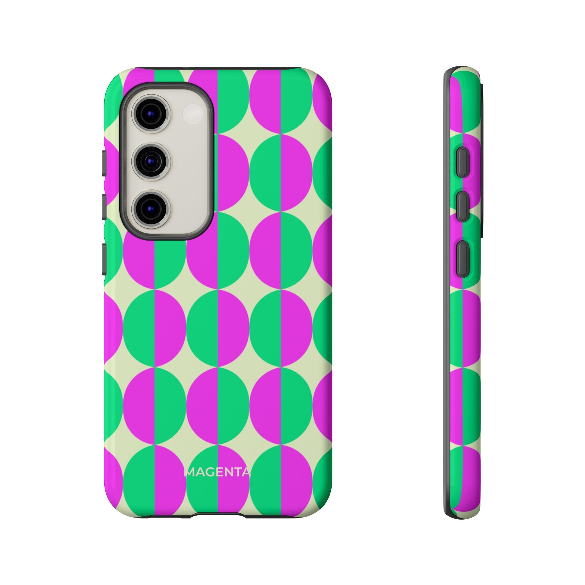 Purple Green Circle Tough Case
