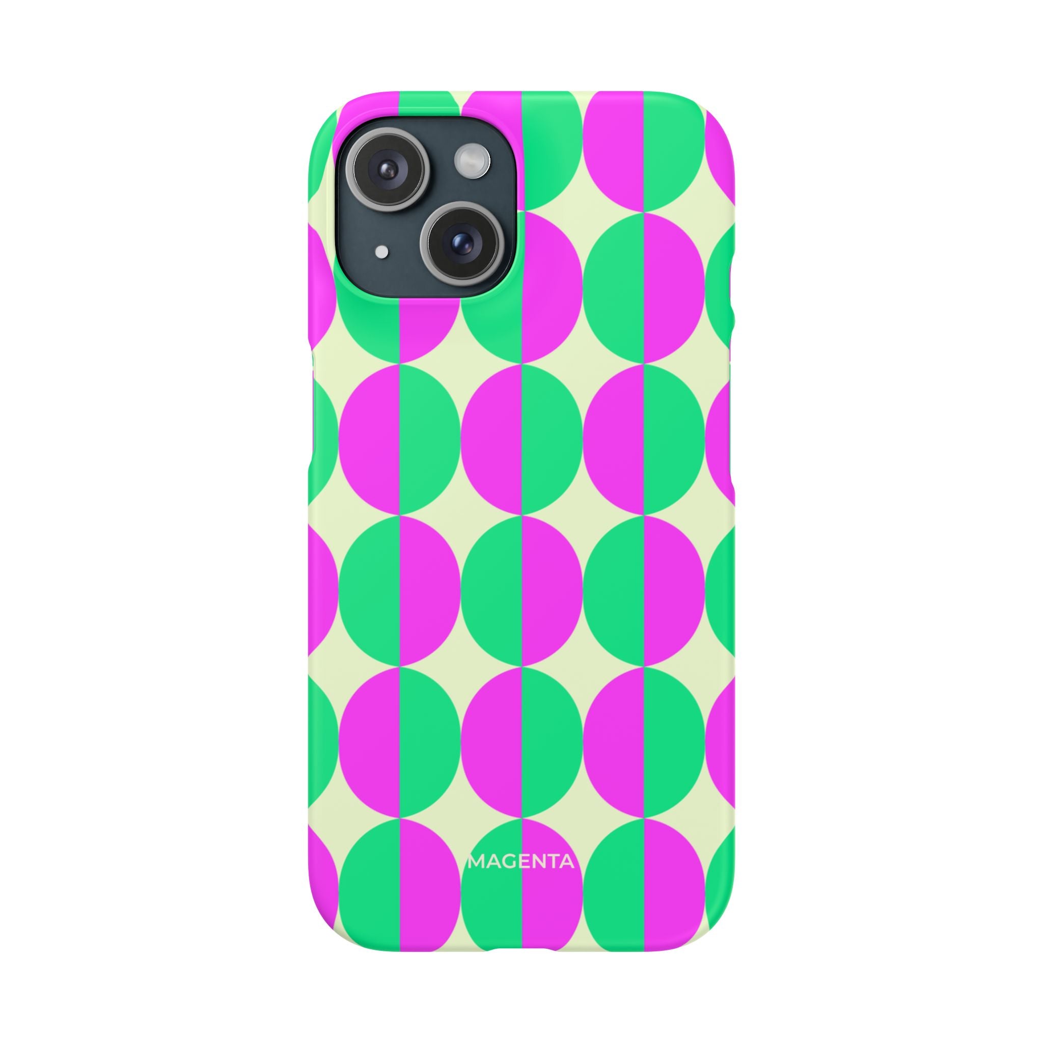 Purple Green Circle Snap Case