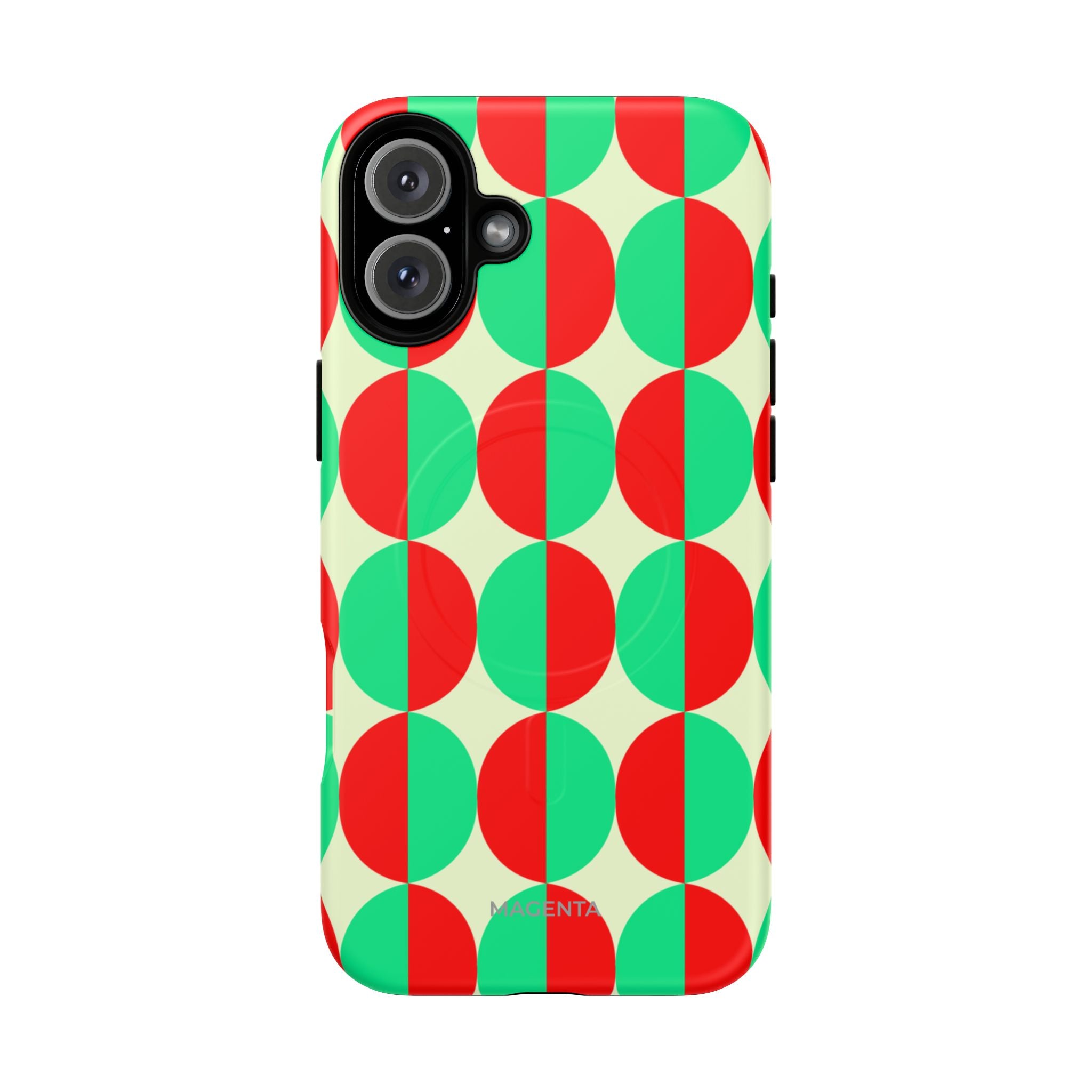 Red Green Circle Tough Mag Case