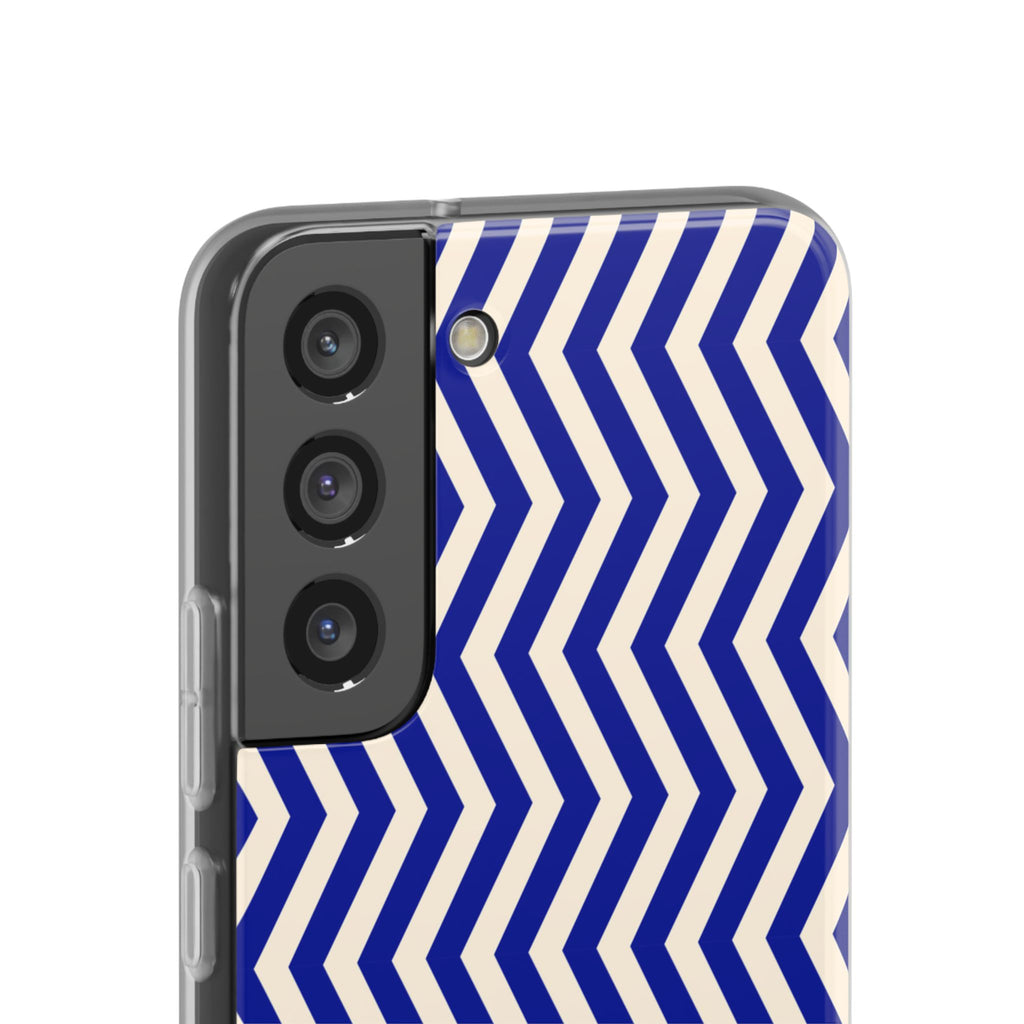 Blue Chevron Flexi Case