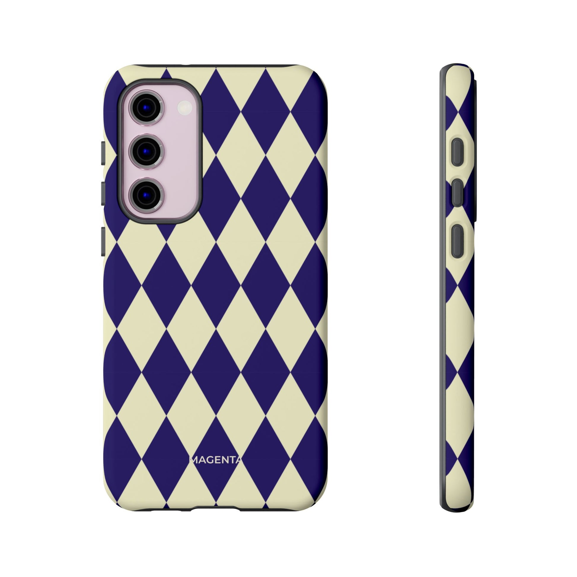 ์Navy & Cream Geometric Tough Case