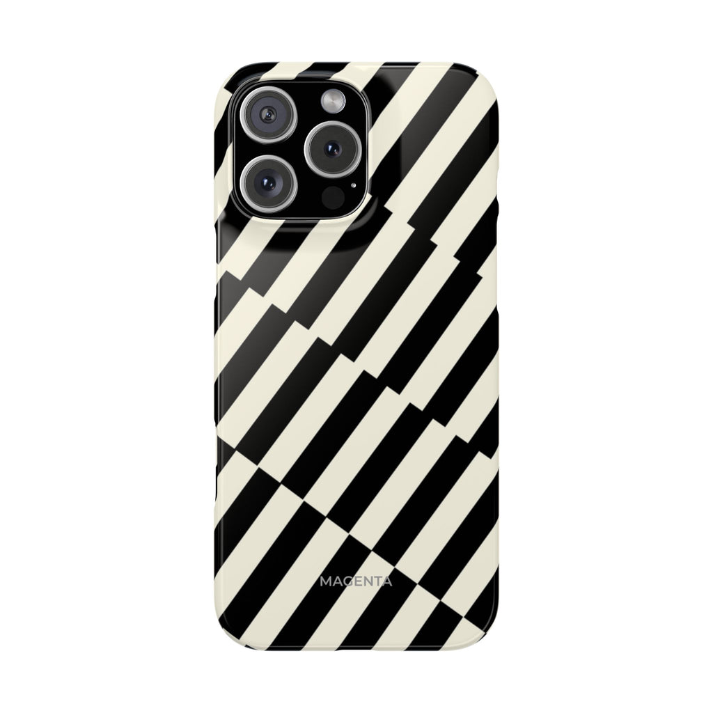 Black & White Crosswalk Snap Case