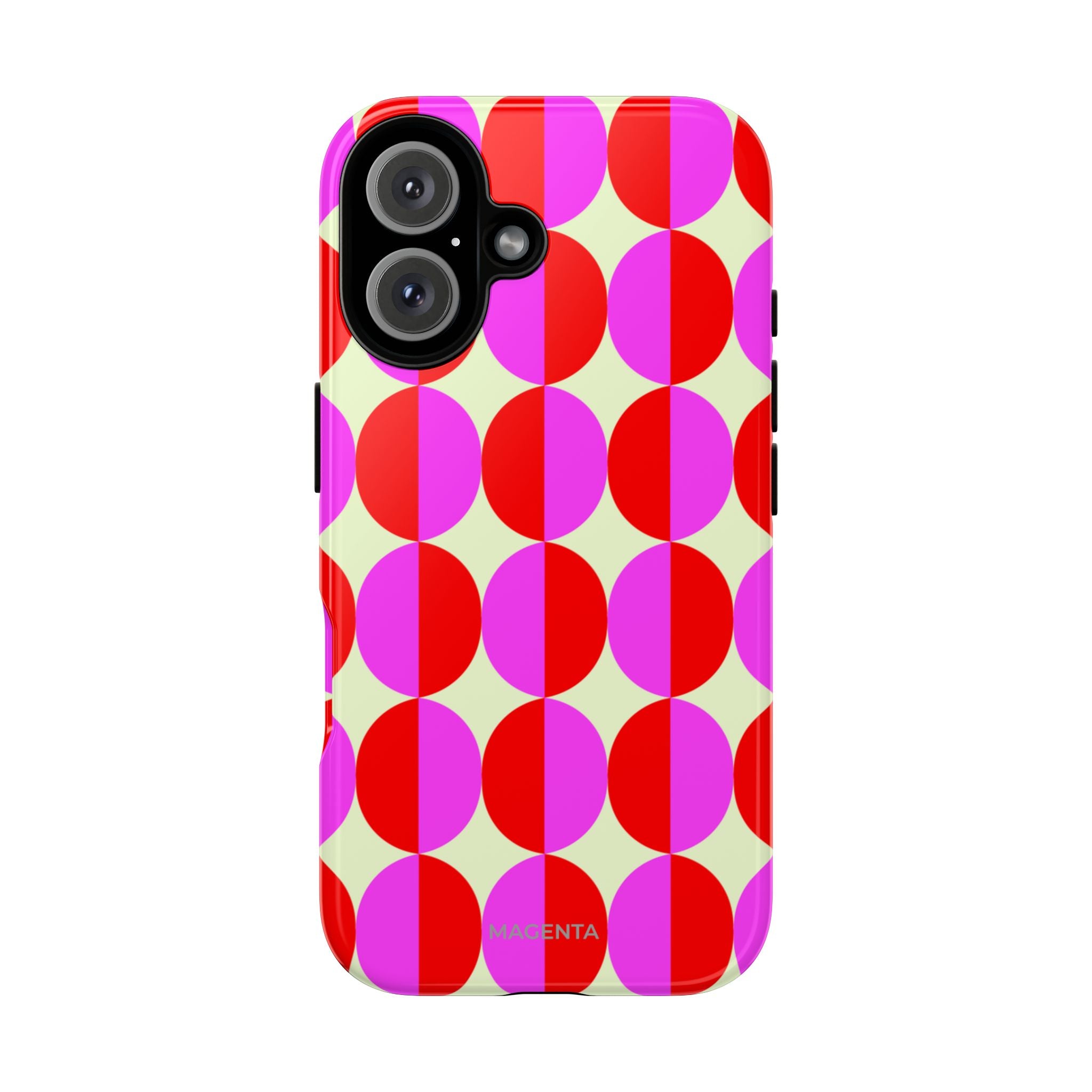 Red Pink Circle Tough Case