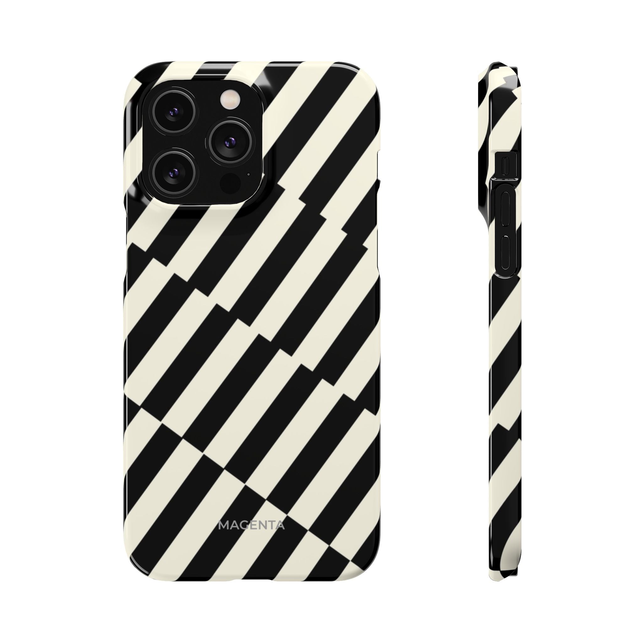 Black & White Crosswalk Snap Case