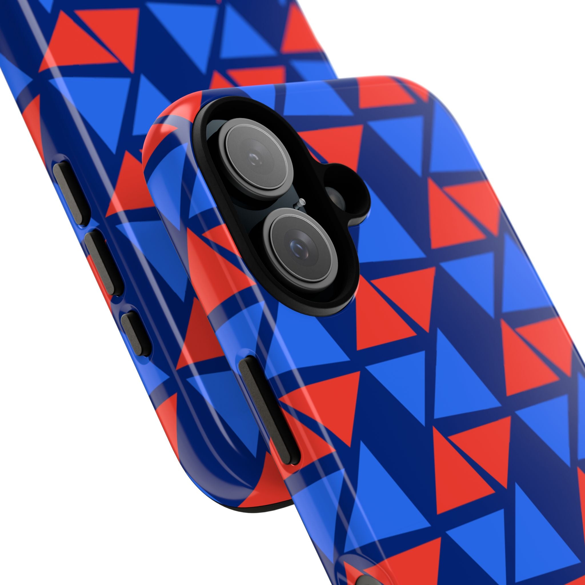 Blue Red Triangle Tough Case