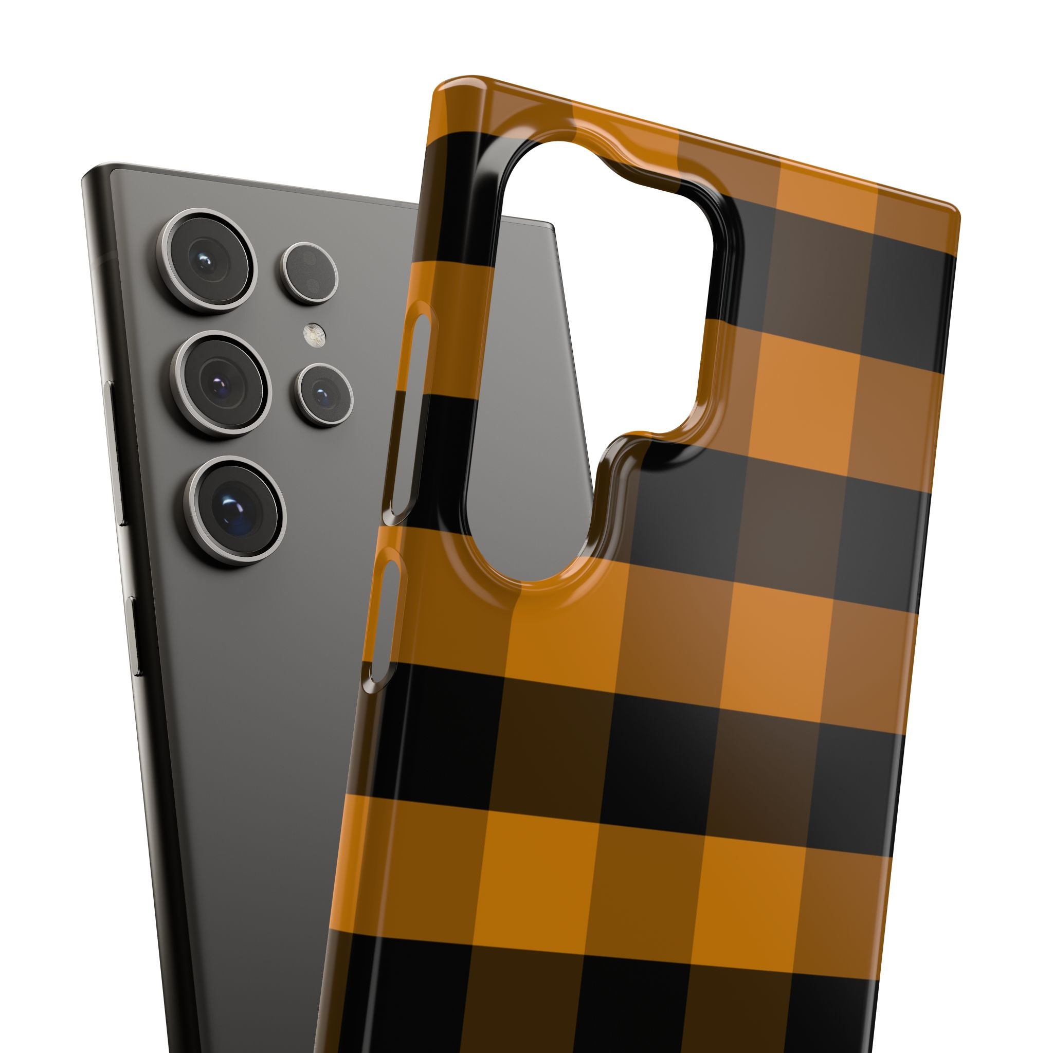 Golden Plaid Snap Case