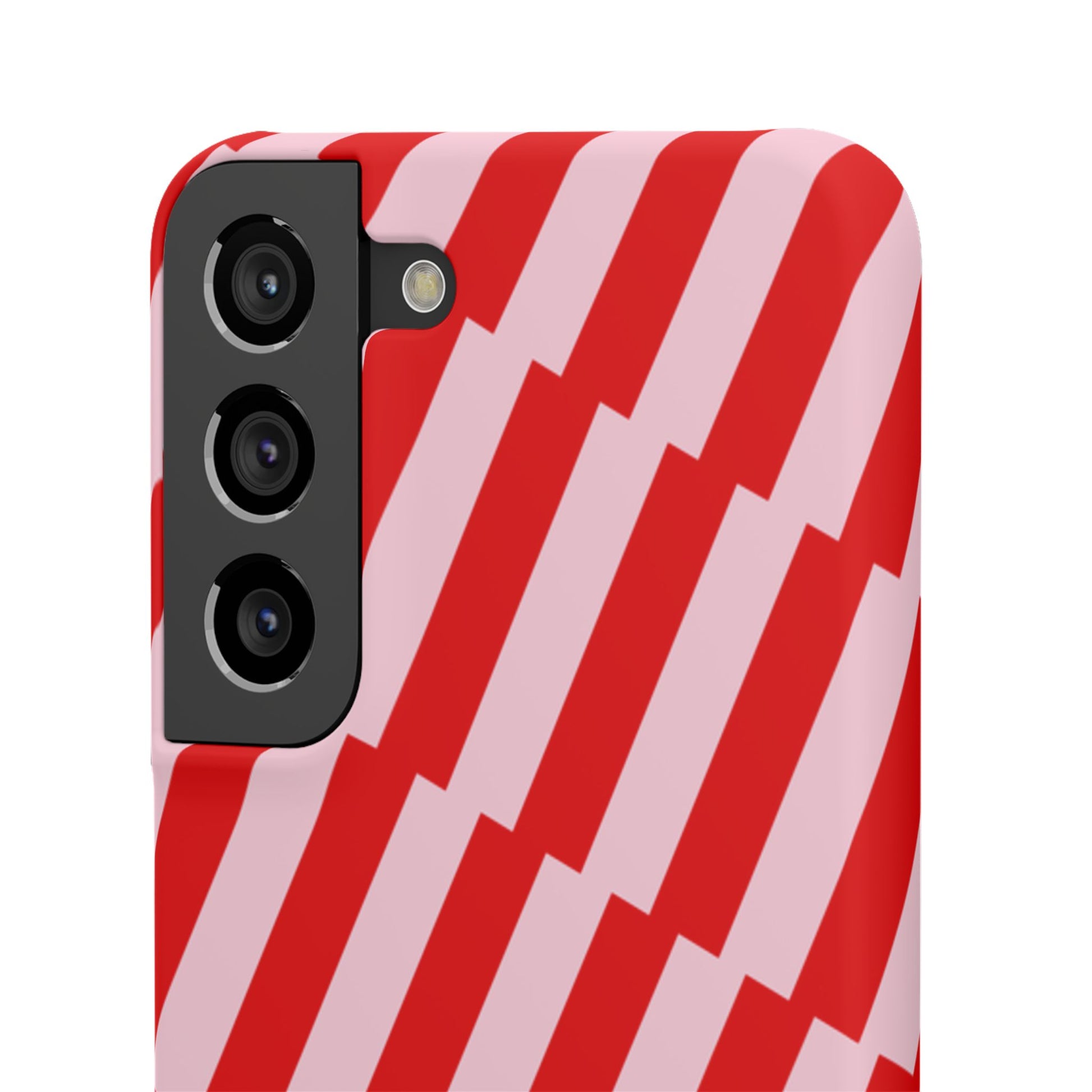 Cherry Pinstripe Snap Case