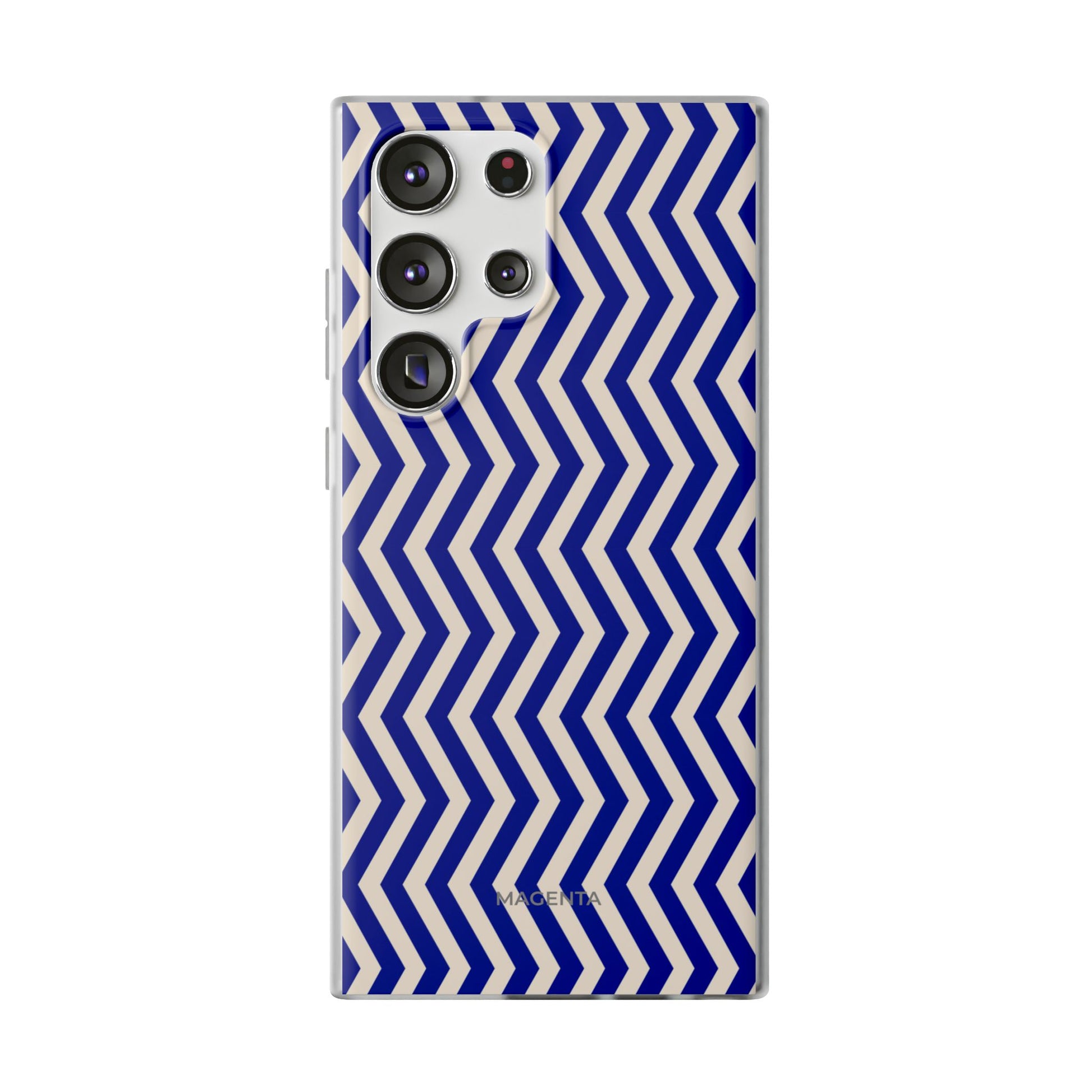 Blue Chevron Flexi Case