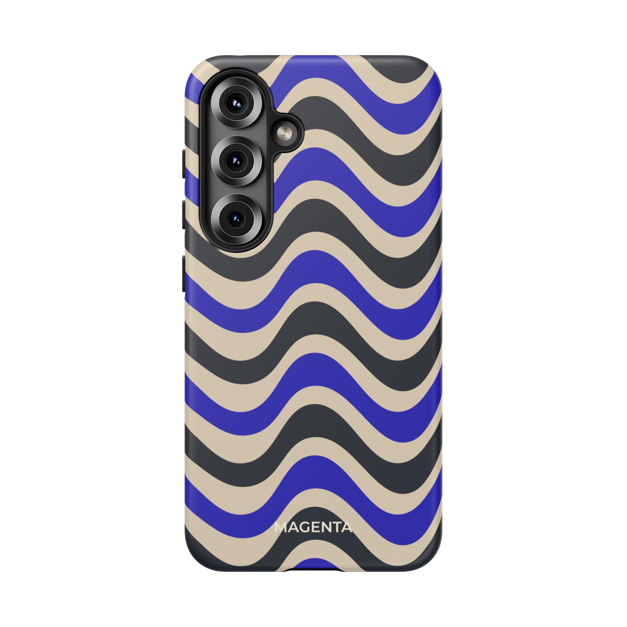 Black & Blue Waves Tough Case