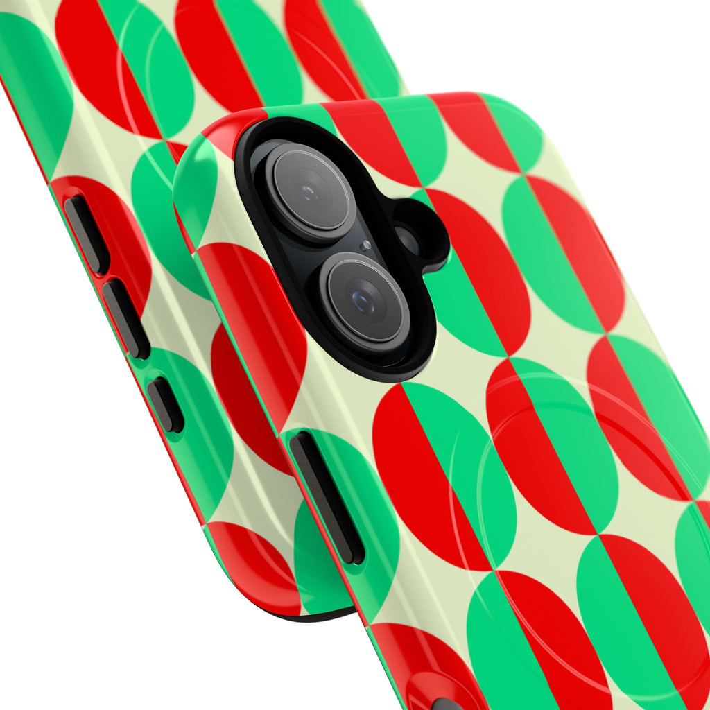 Red Green Circle Tough Mag Case