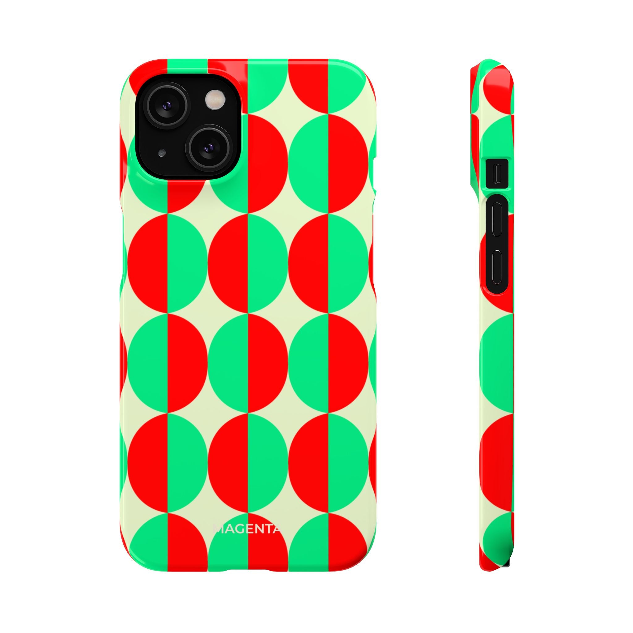 Red Green Circle Snap Case