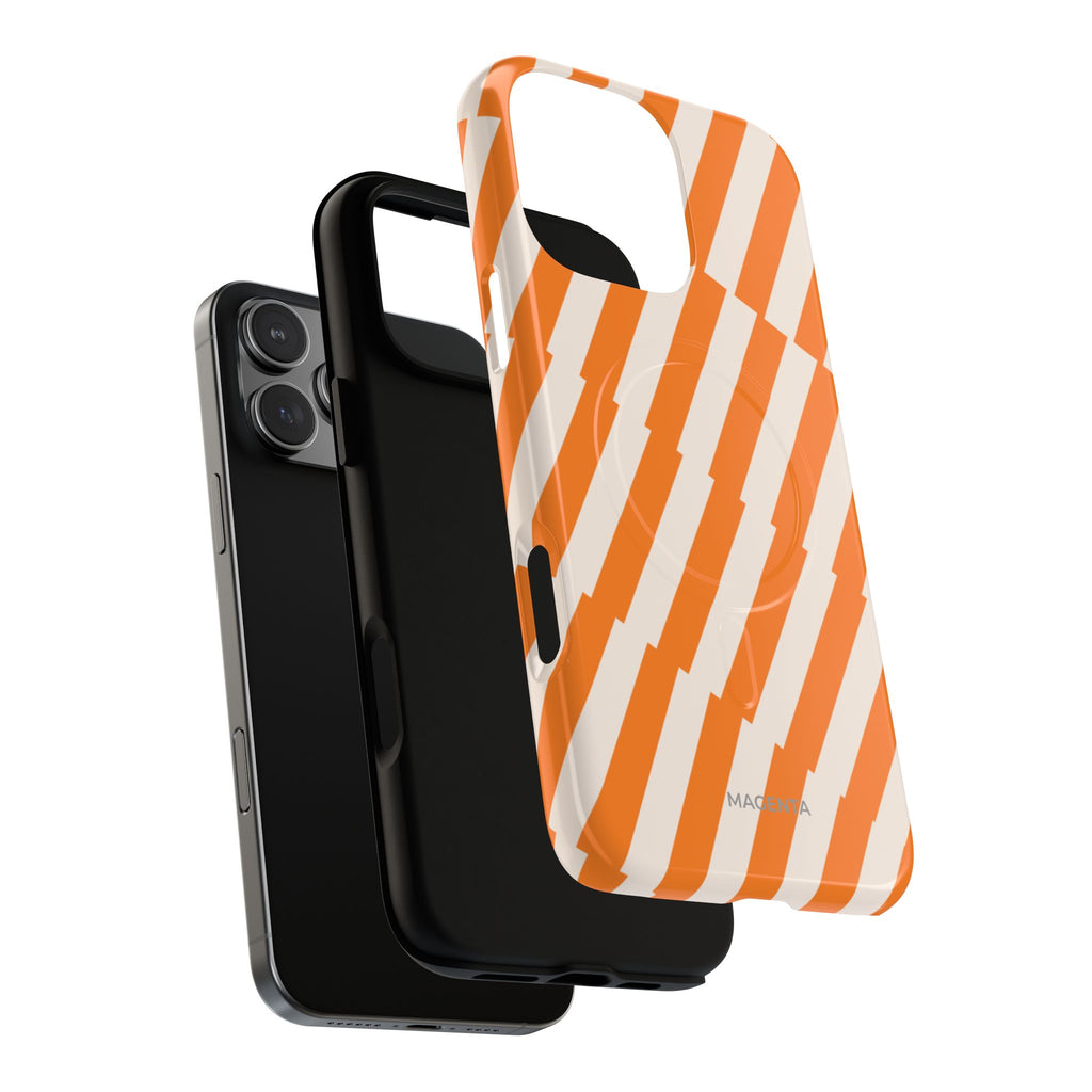 Striped Sunrise Tough Magnetic Case