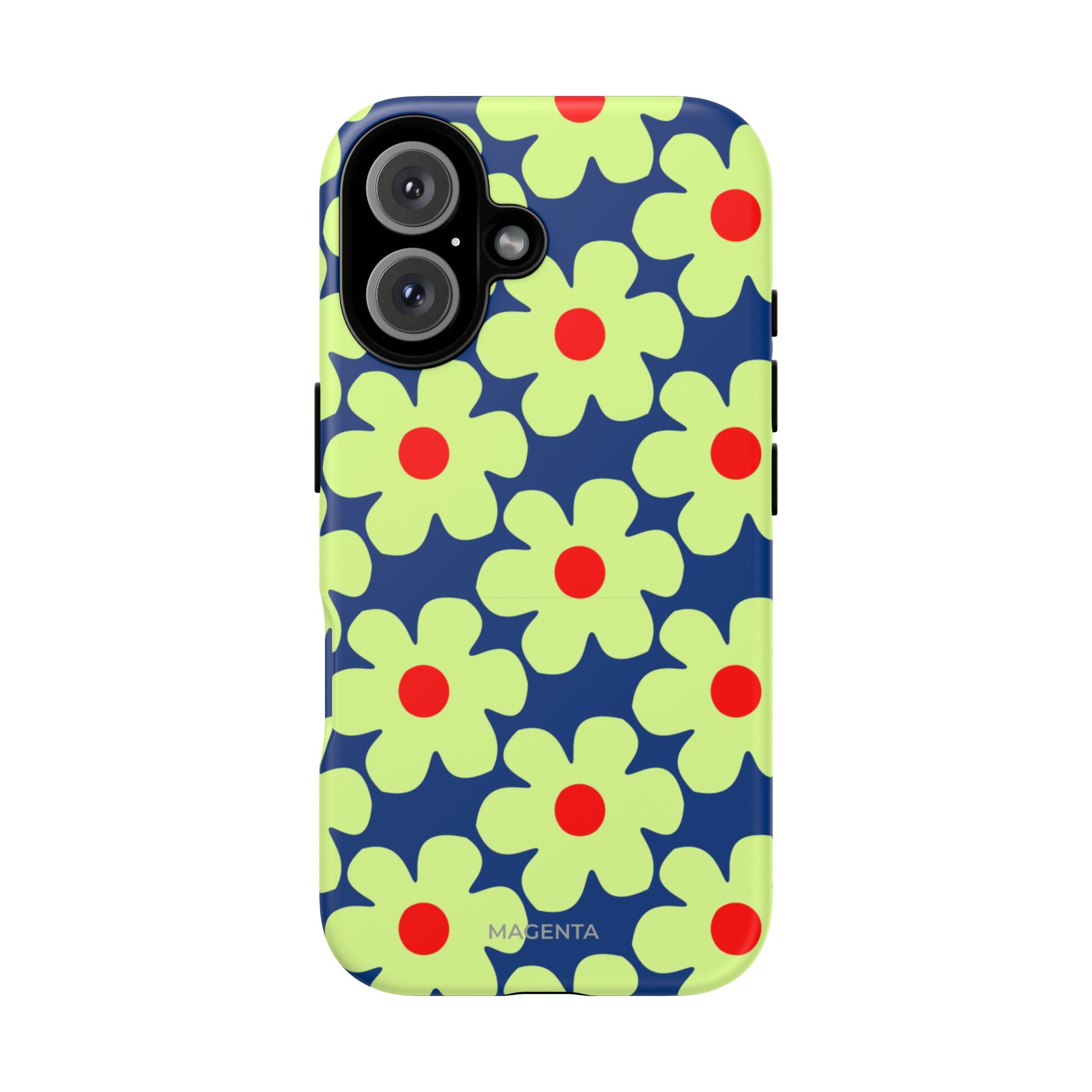 Minimal Pale Green Flowers Tough Case