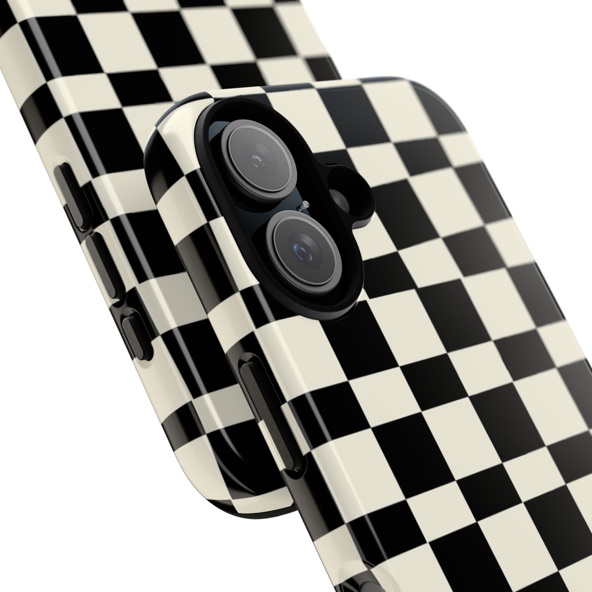 Black & White Check Tough Case