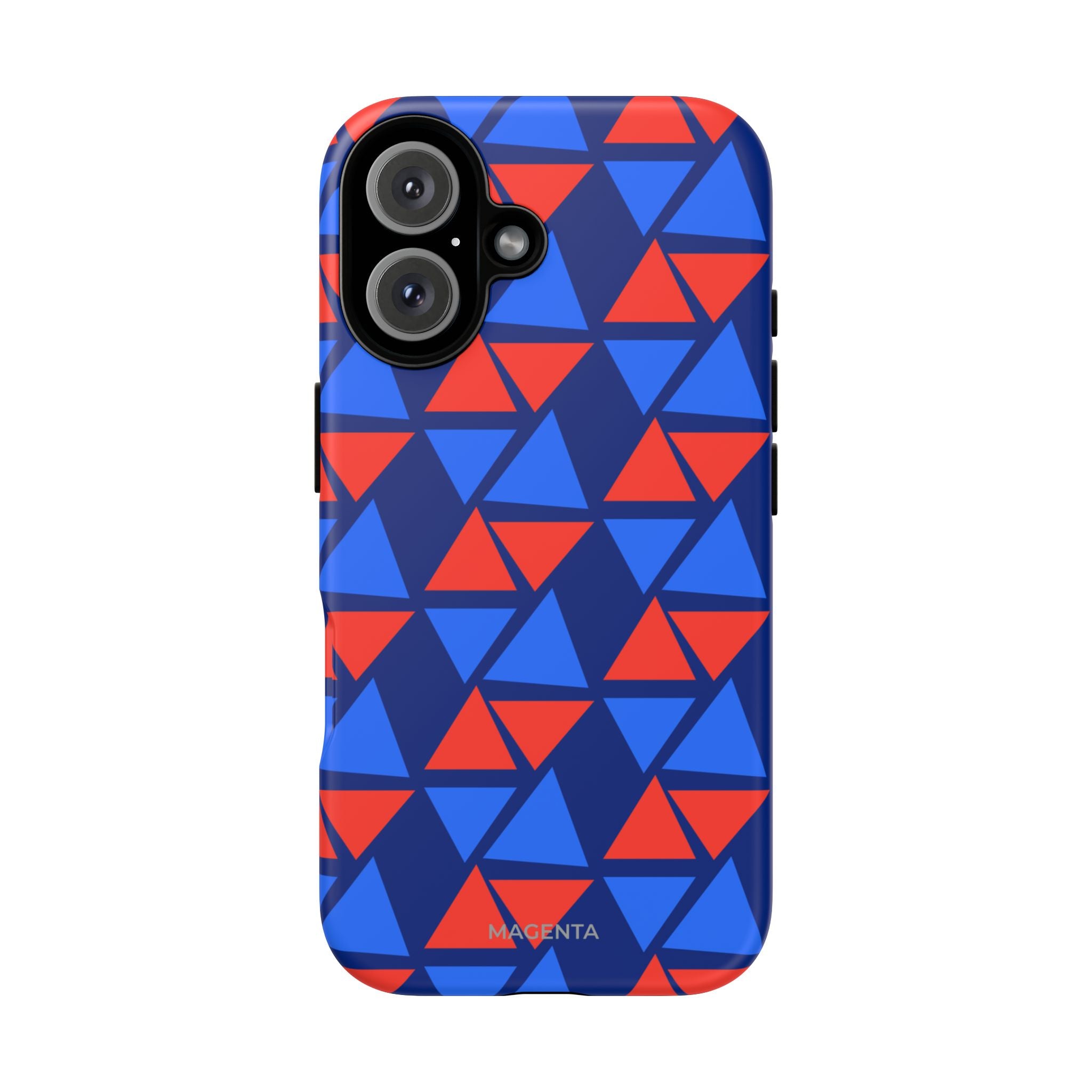 Blue Red Triangle Tough Case