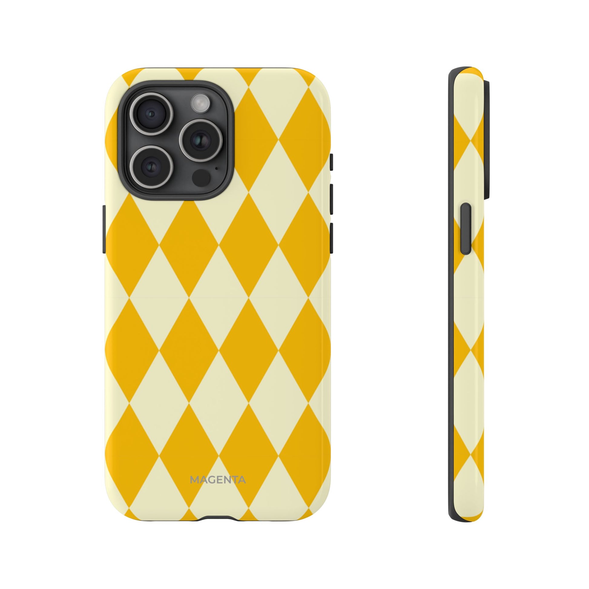Yellow & Cream Geometric Tough Case