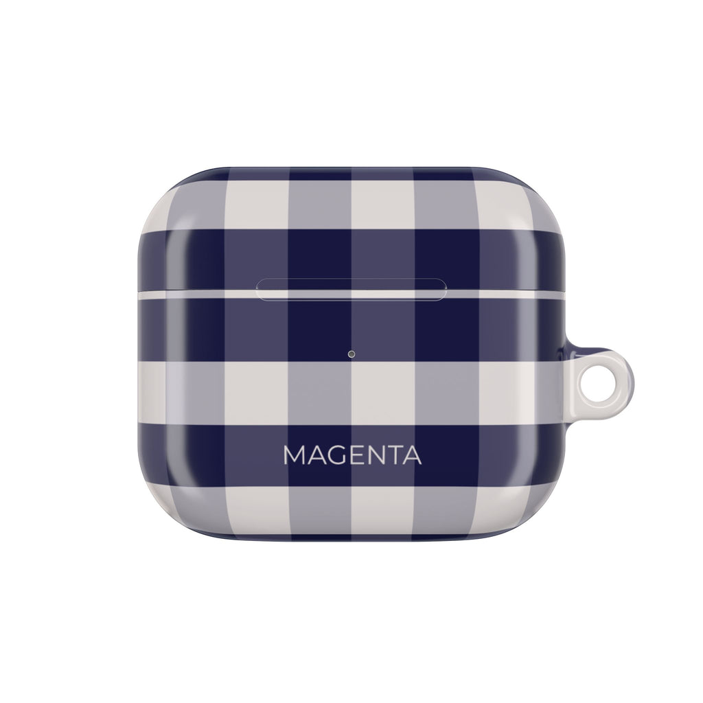 Navy Plaid AirPods Gen 3 Case