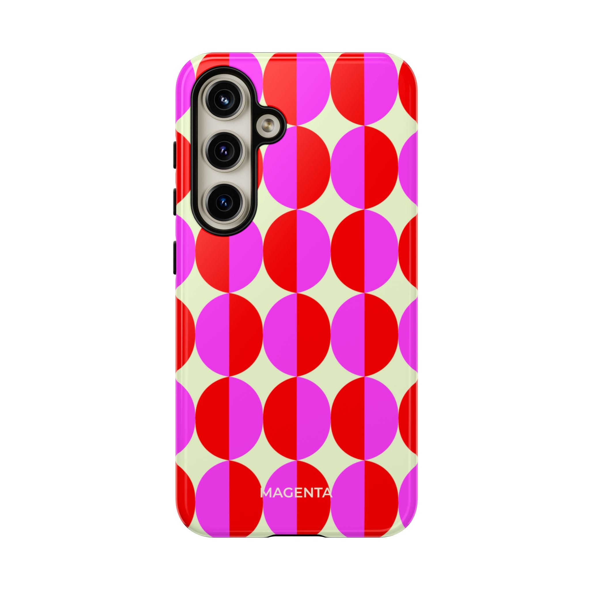 Red Pink Circle Tough Case