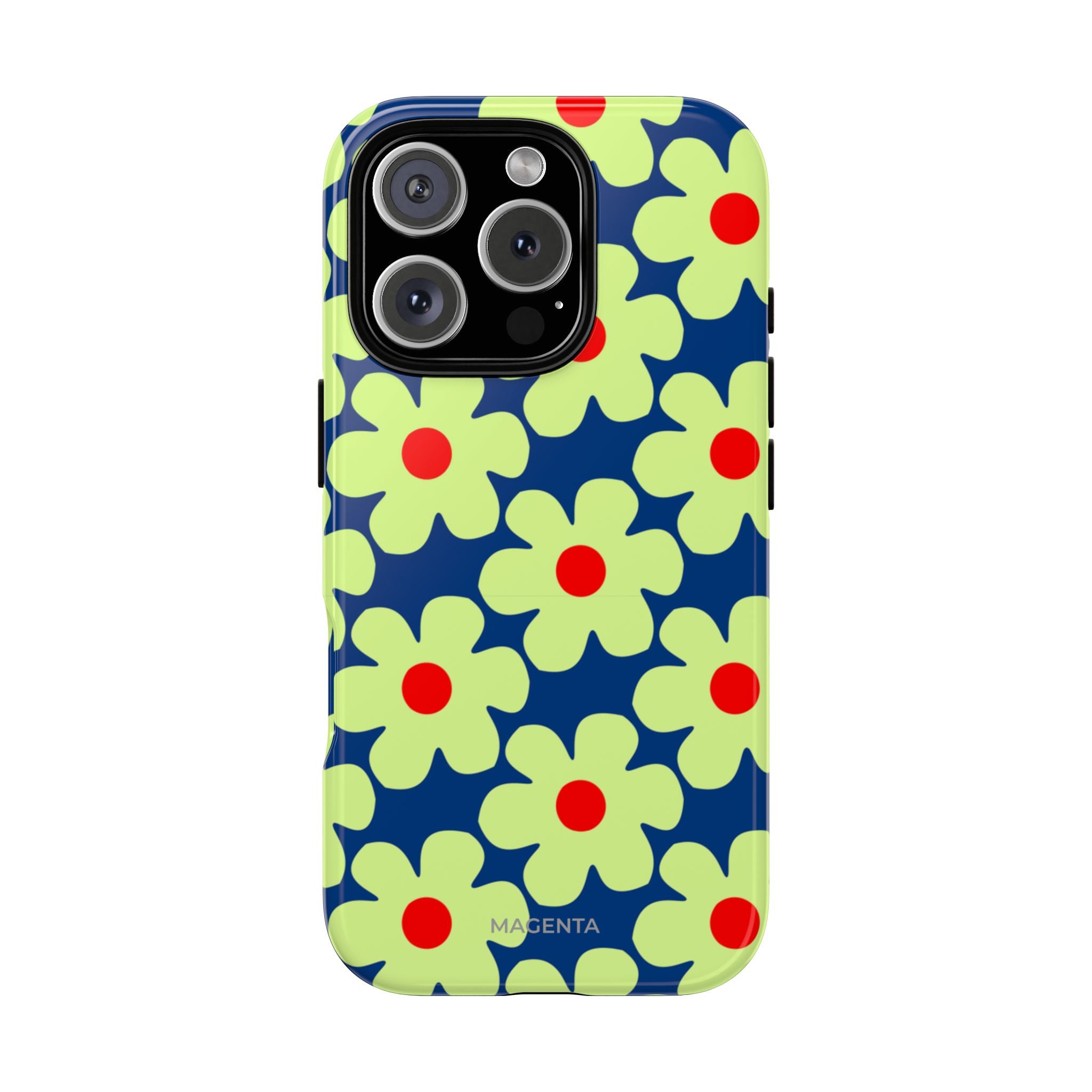 Minimal Pale Green Flowers Tough Case