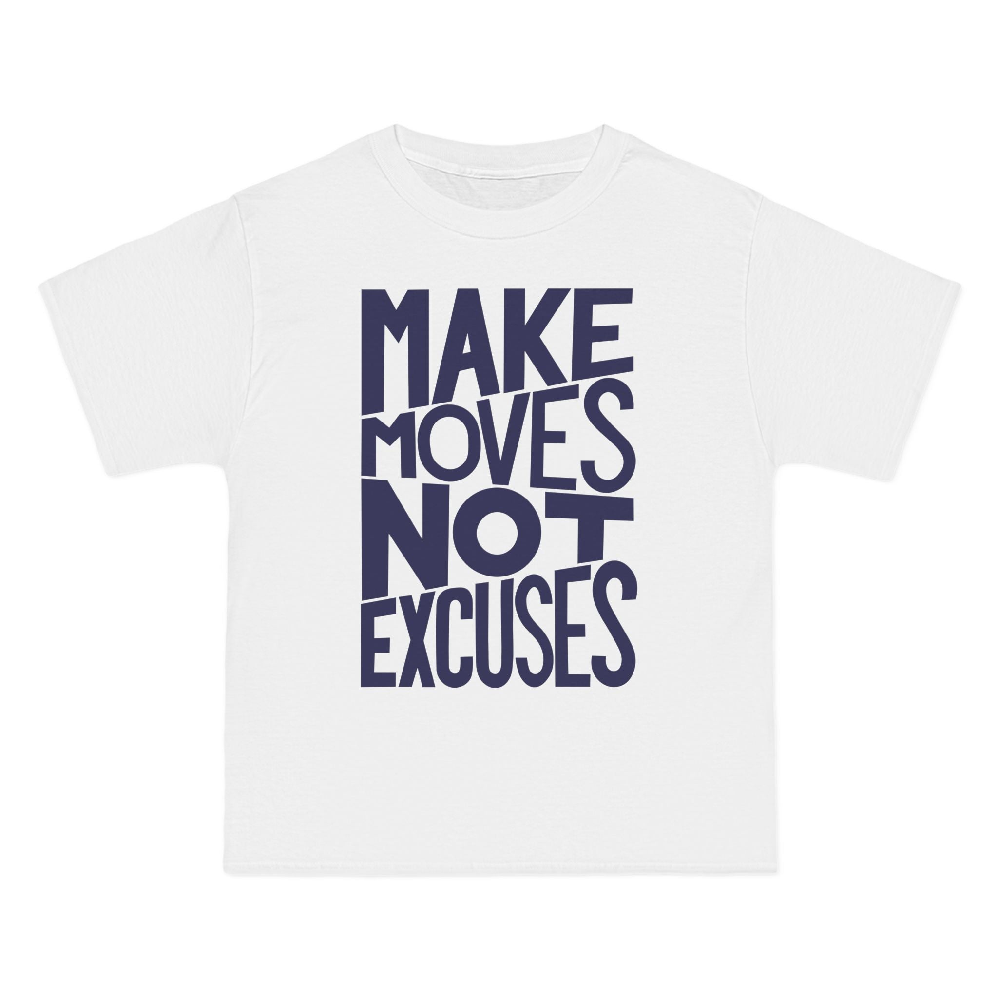 Make Moves, Not Excuses Short-Sleeve T-Shirt - Navy